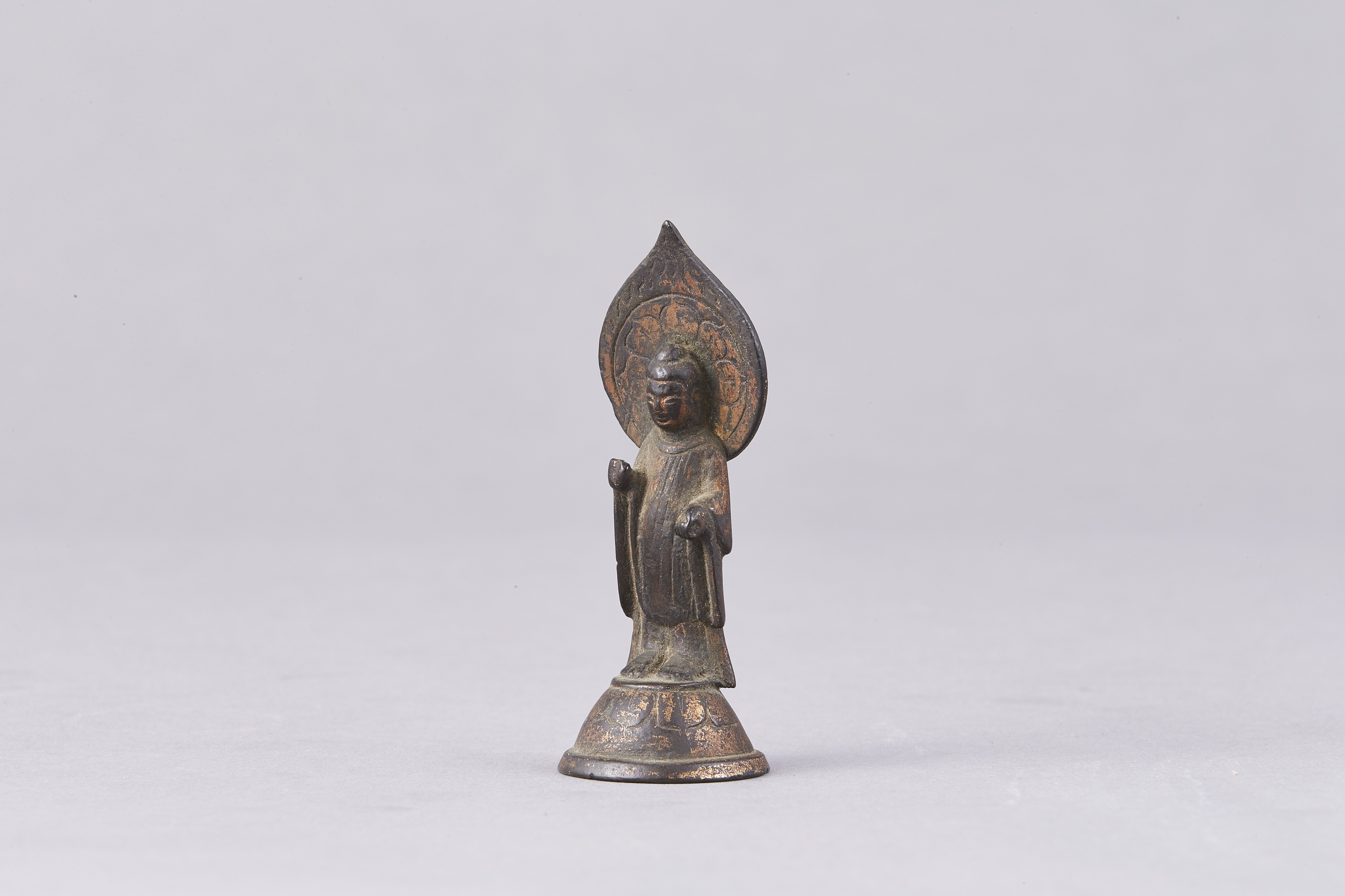 170401 唐或以前 青銅鎏金 菩薩立像 ｜ 古龍会