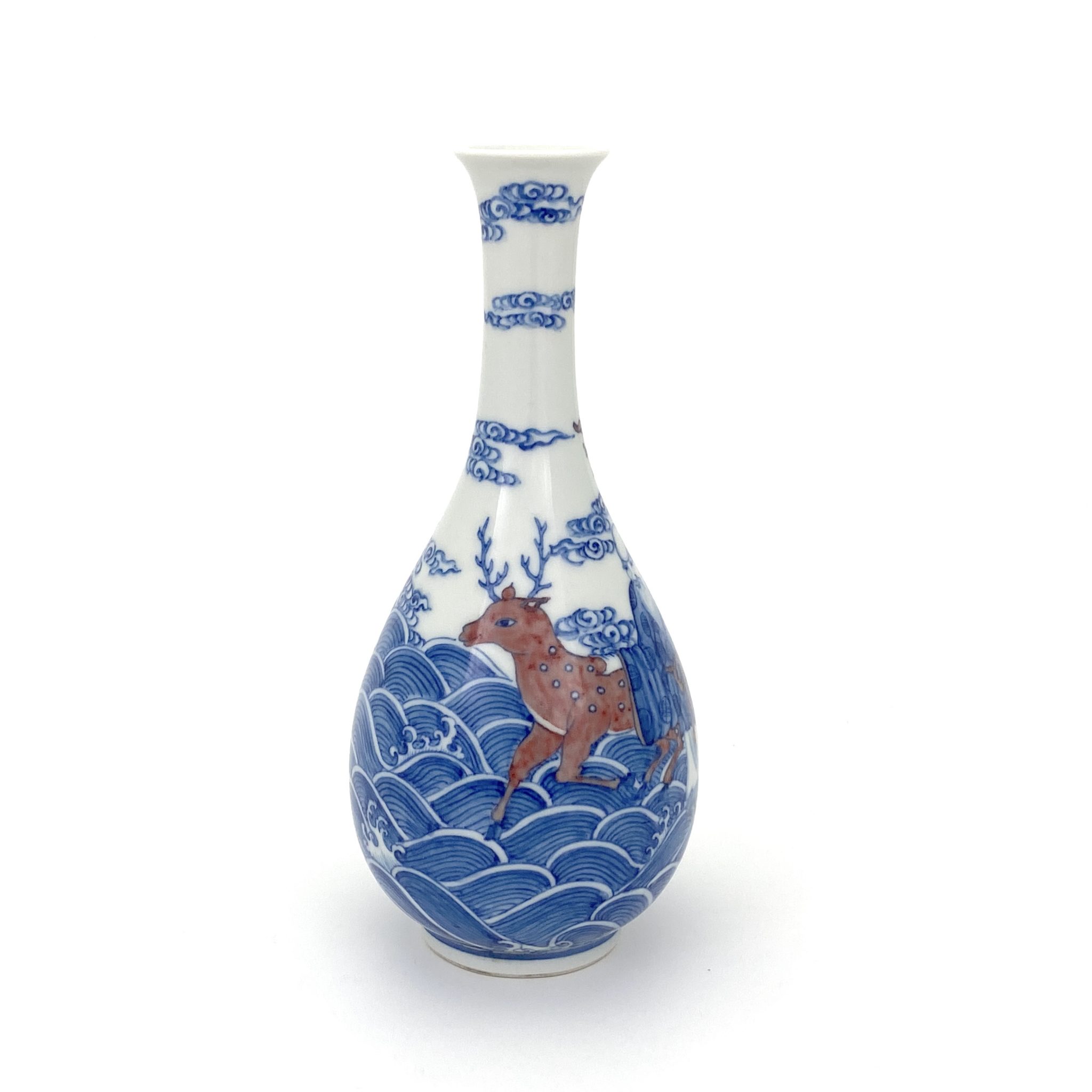 清雍正款孔雀藍釉琺瑯彩梅瓶景徳鎮 花瓶 現代工芸品 置物 装飾品+