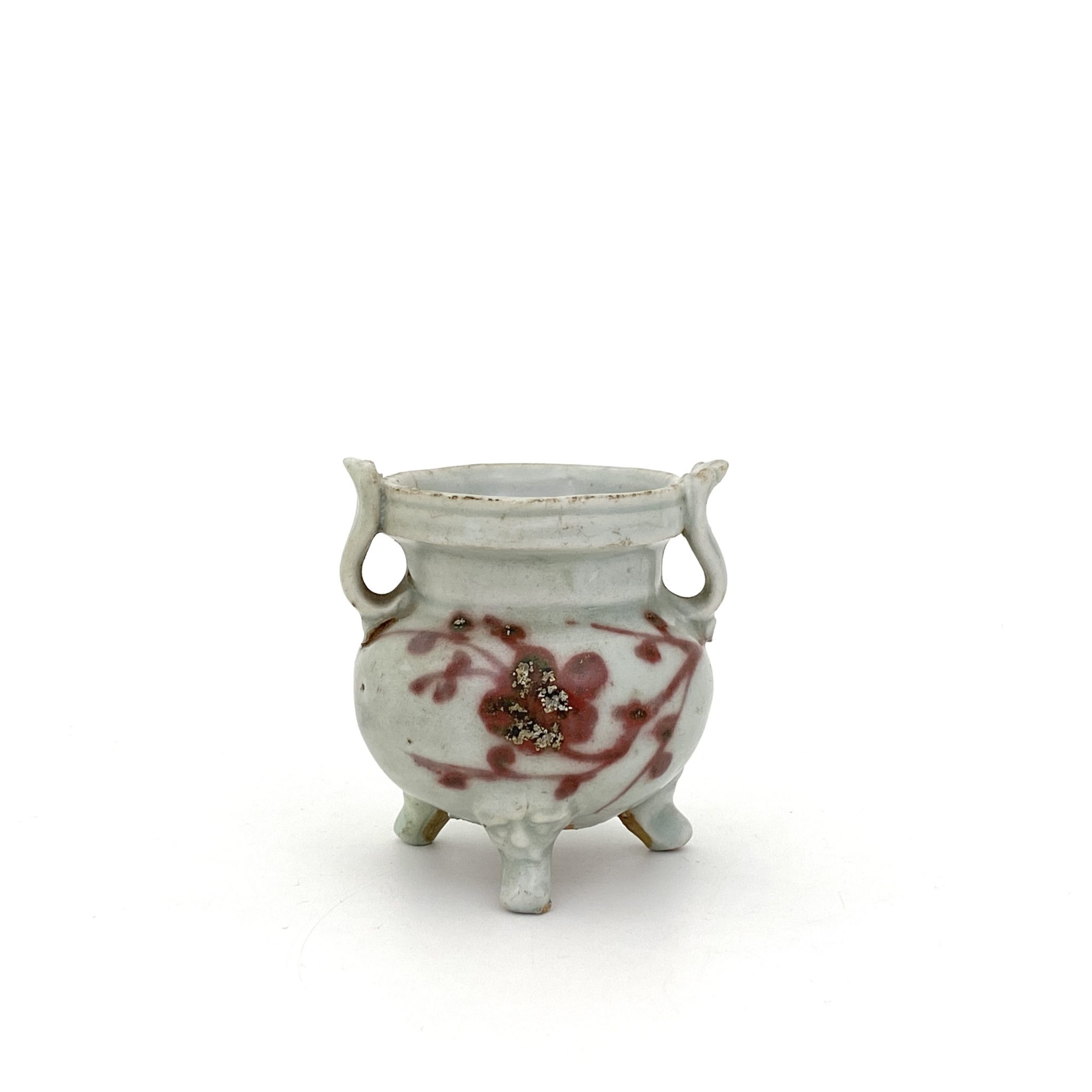 中国 釉裏紅 鶴文 片口鉢 C R5822 - 美術品・アンティーク・コレクション