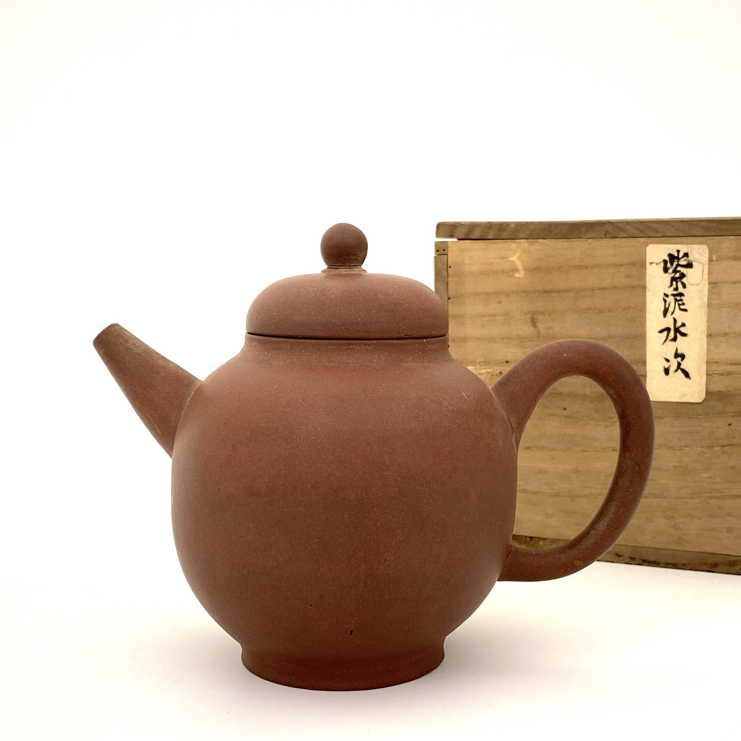 25079	清 紫泥 茶壺