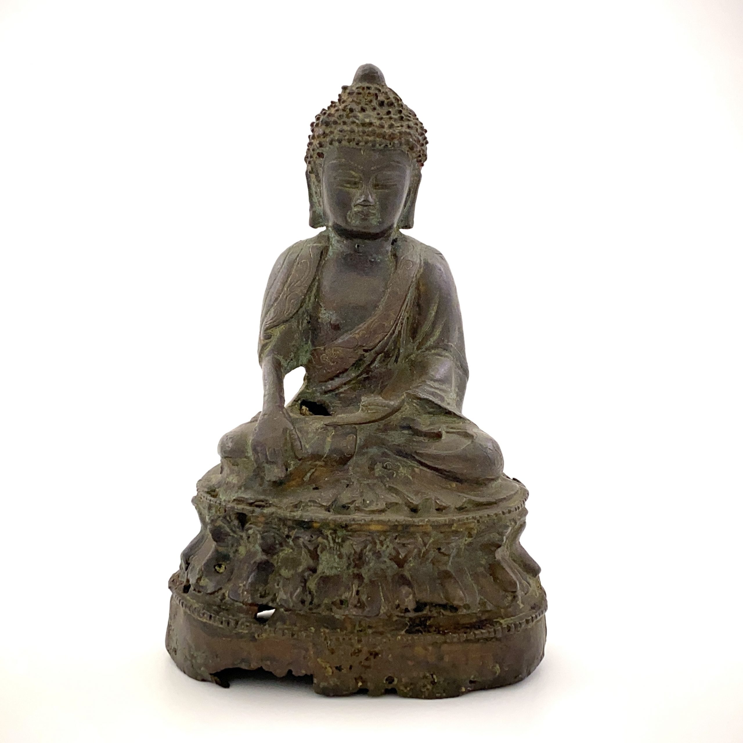 30184	「正徳元年」款 銅 釈迦牟尼坐像