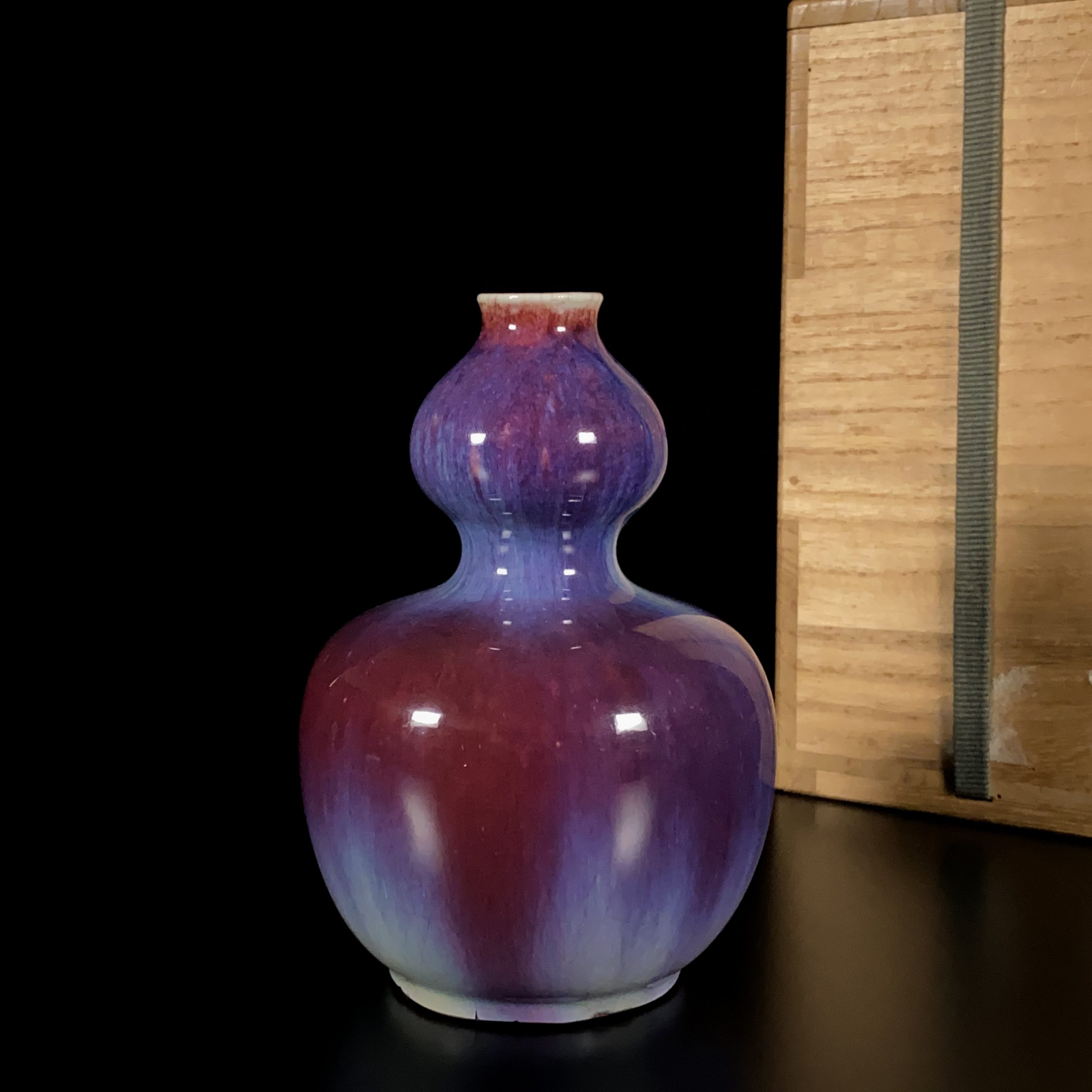 30052	清中期 窯変釉 葫蘆瓶