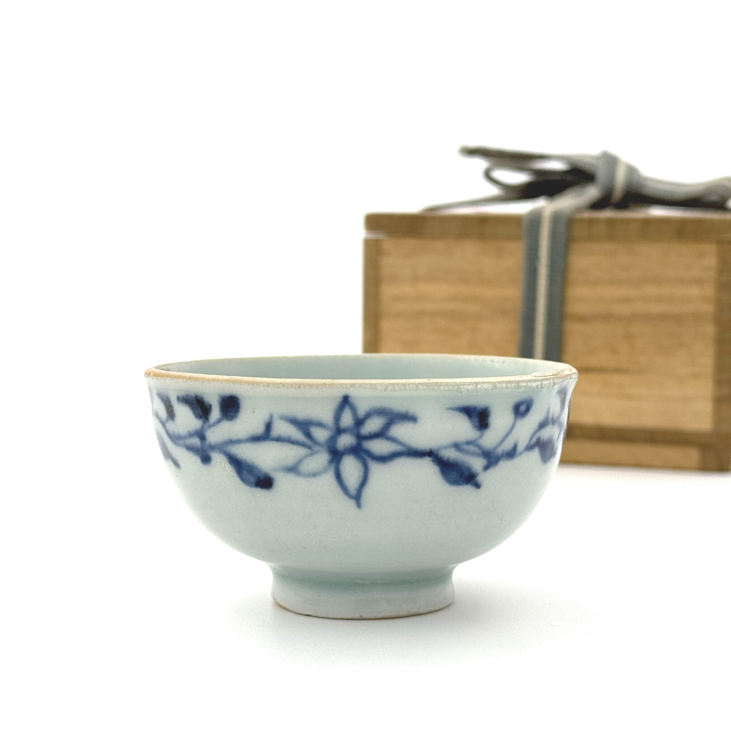 34136	元 青花 花図 杯