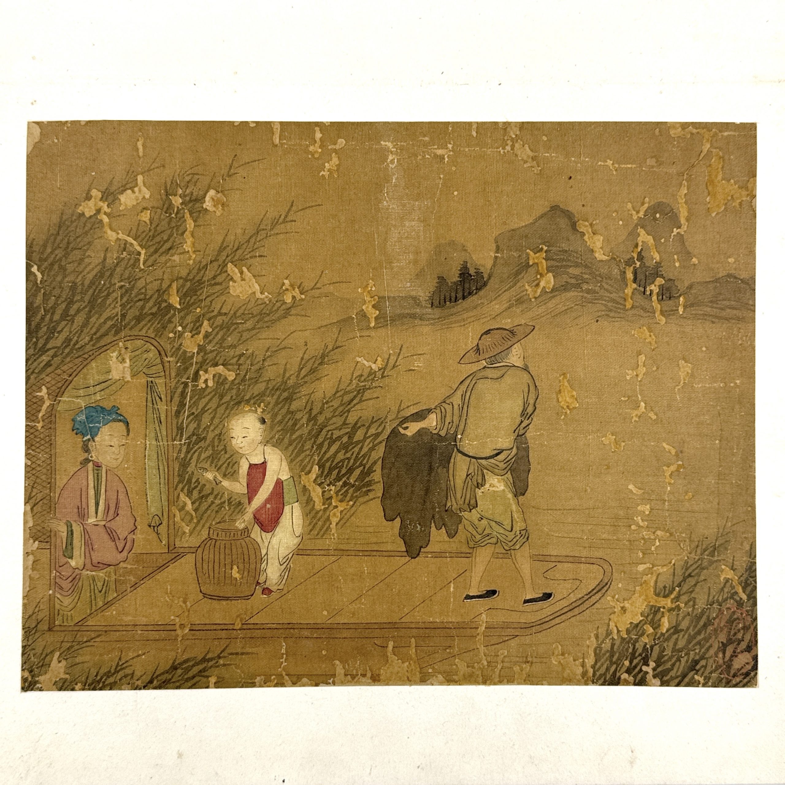 34394	「禹之鼎」画 人物図冊 全八図	18.5×24㎝ 23×31.5㎝