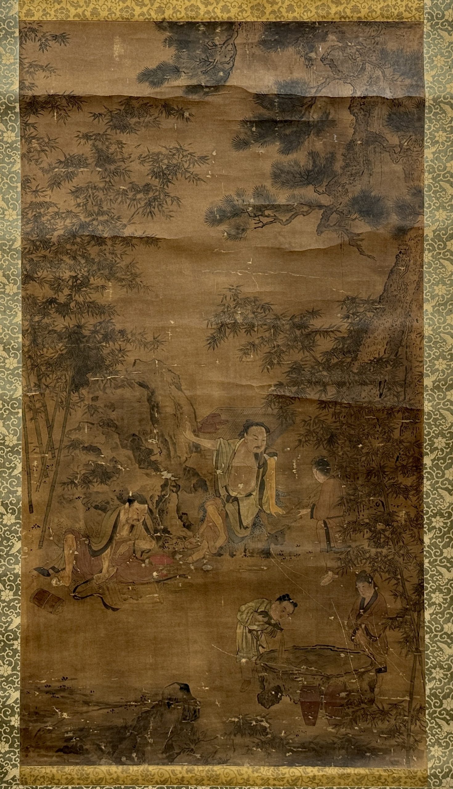 34406	唐子図 大幅 軸	93×50.5㎝