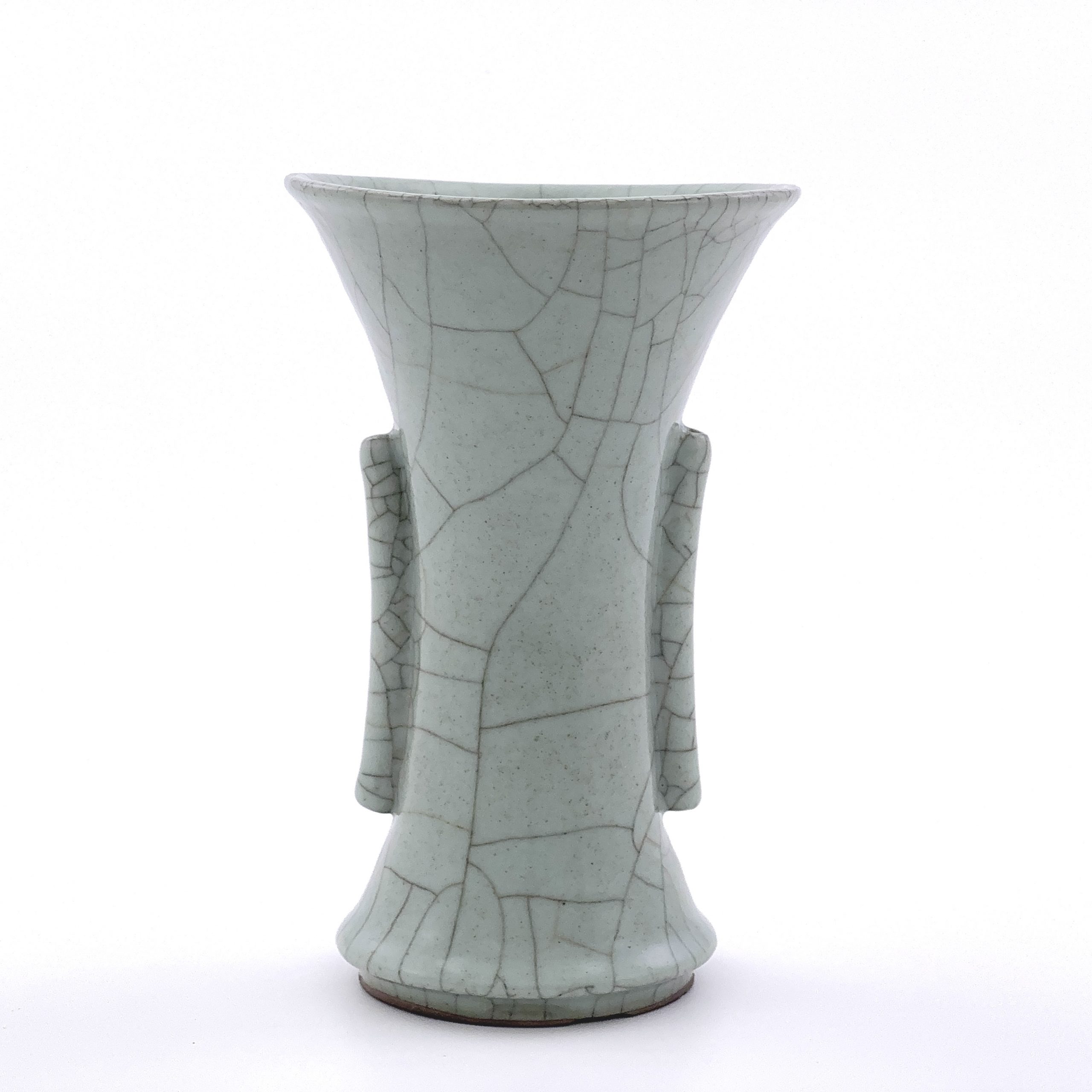 35108	仿哥窯 貫耳瓶