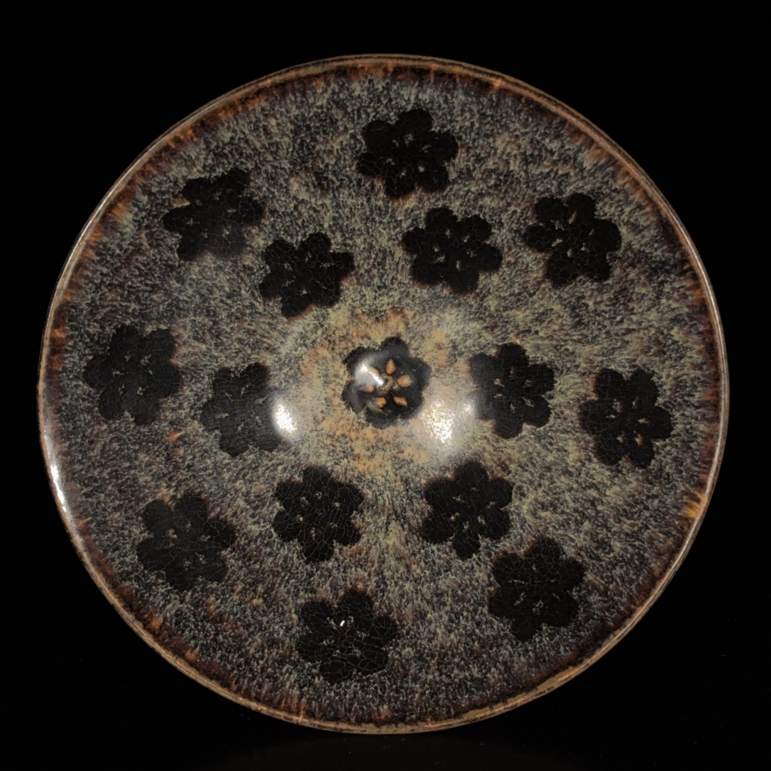 35025	南宋 吉州窯 梅花天目碗  Lot1～53秦峰男収蔵品