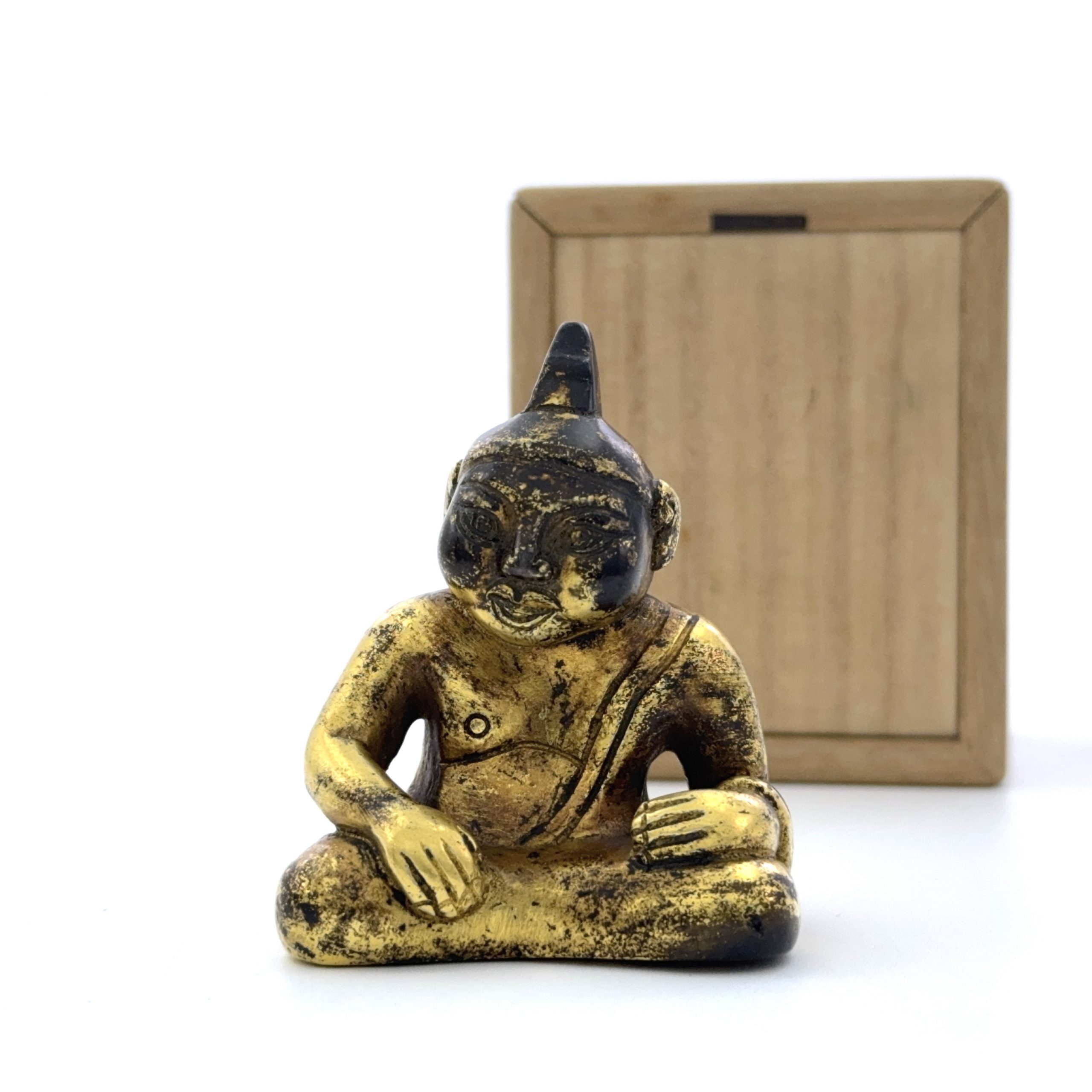 35005	漢 銅鎏金 人物坐像  Lot1～53秦峰男収蔵品