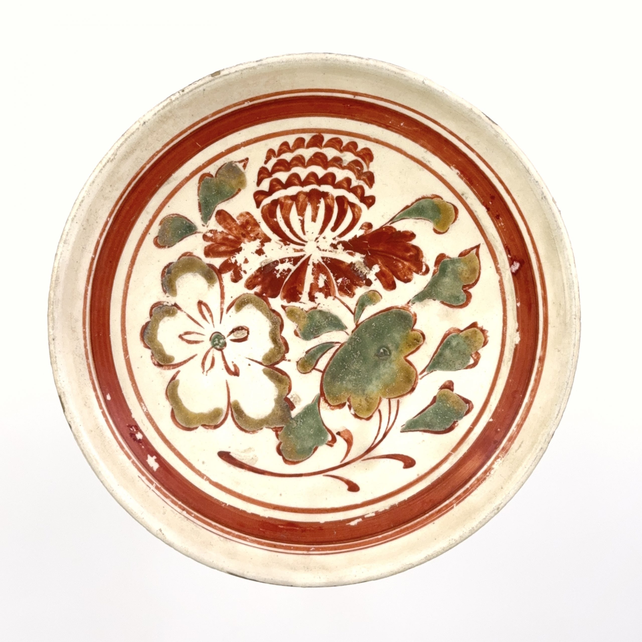 35053	宋 三彩 花紋 盤  Lot1～53秦峰男収蔵品