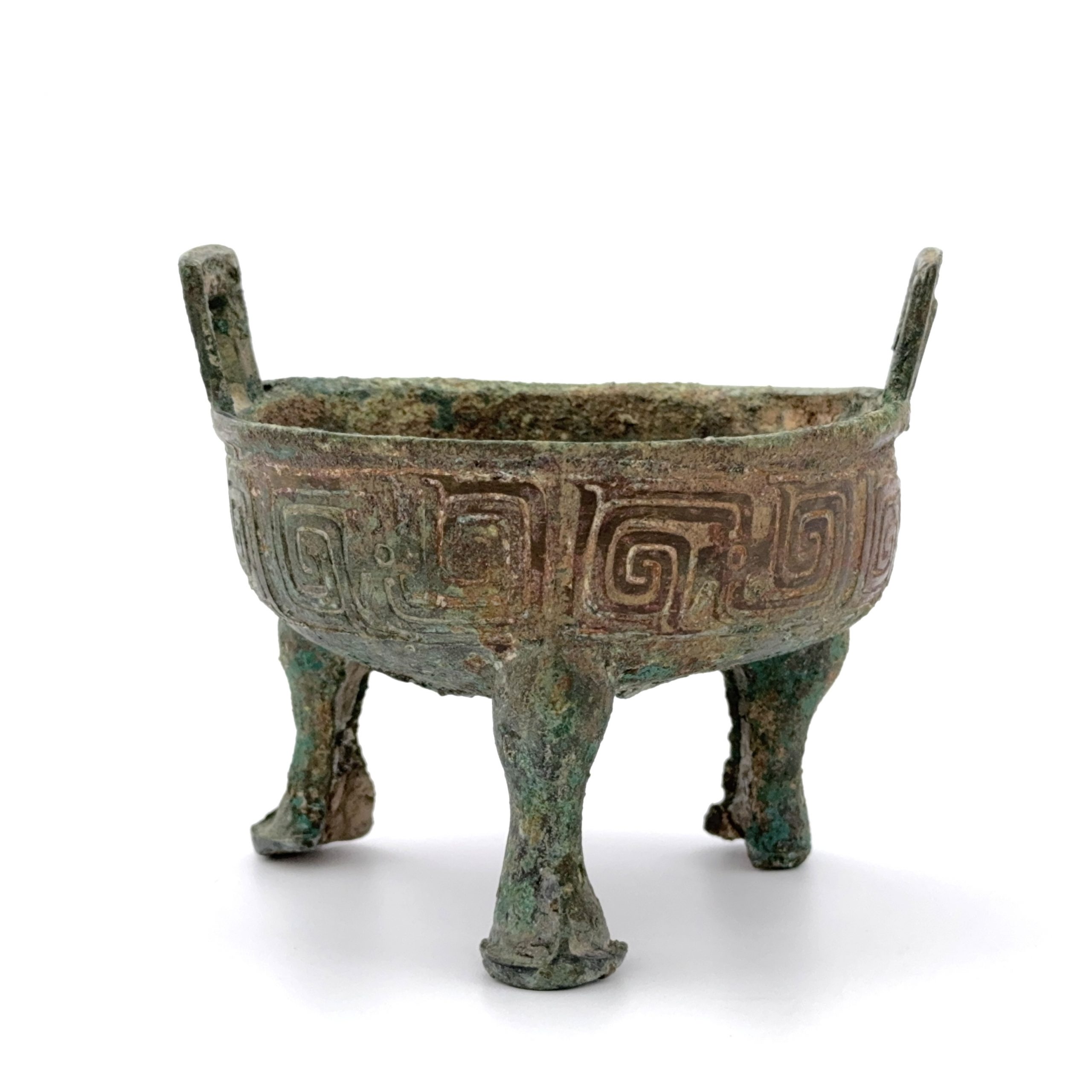 35203	春秋 青銅 龍紋 三足鼎