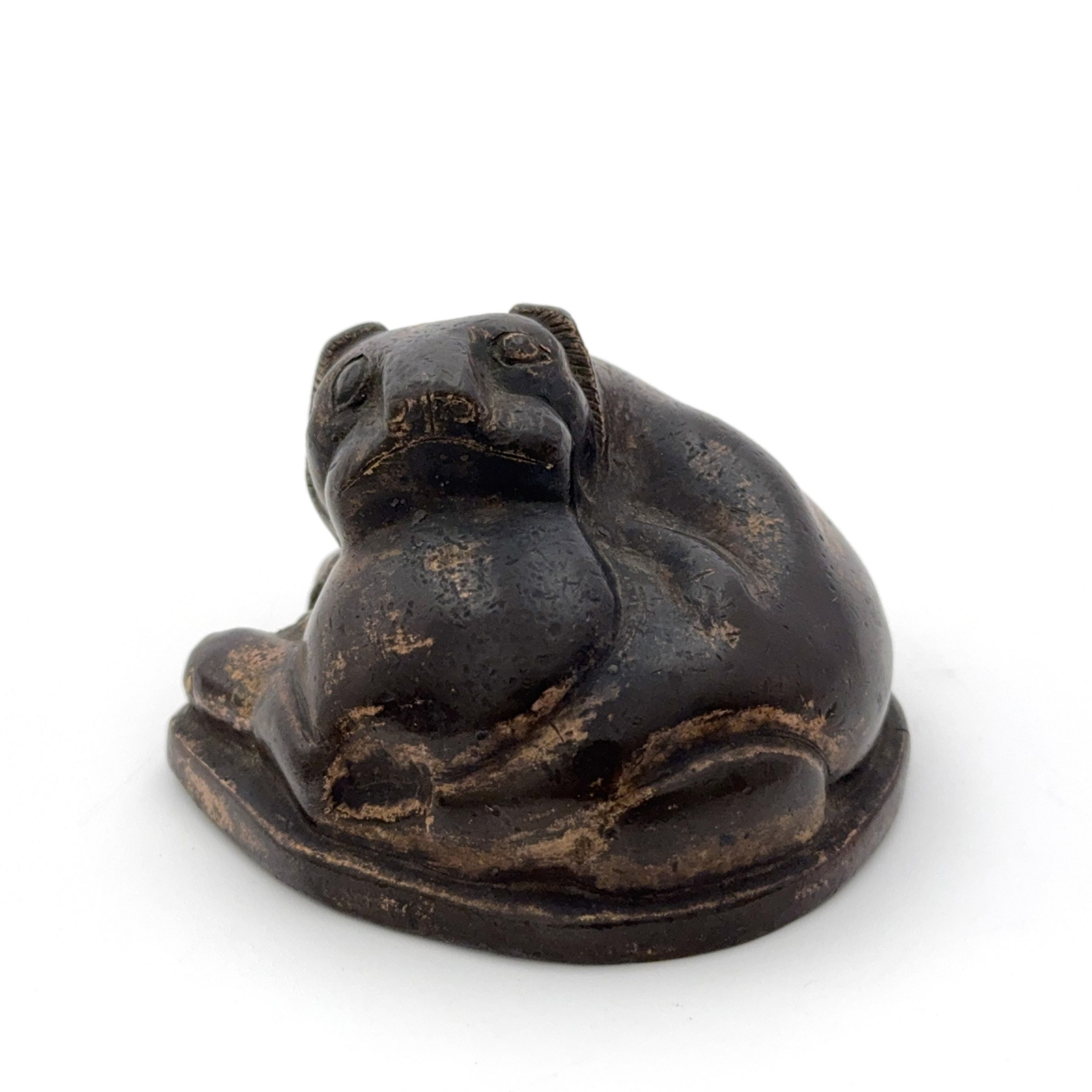 35204	宋或早期 銅鎏金 虎鎮紙