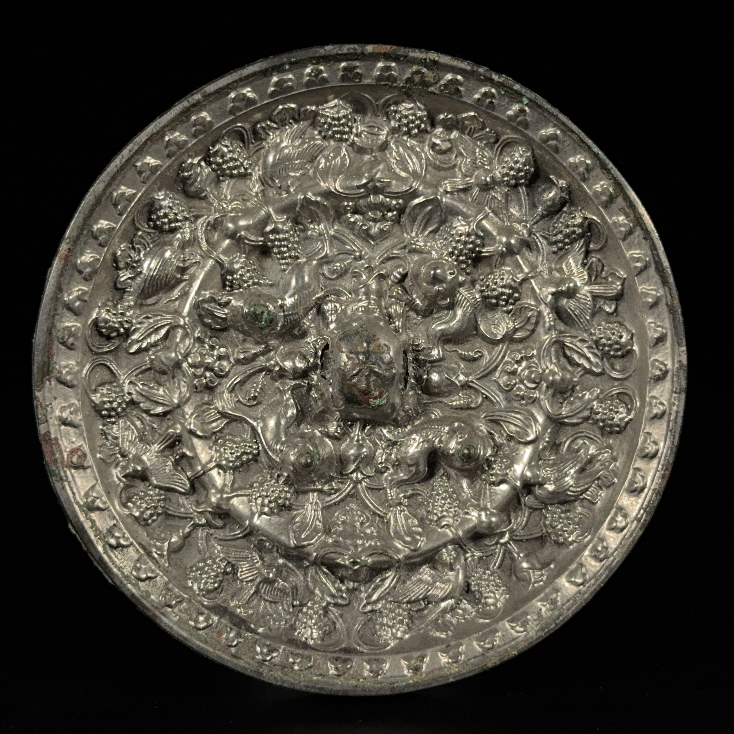 35205	唐 海獣葡萄鏡