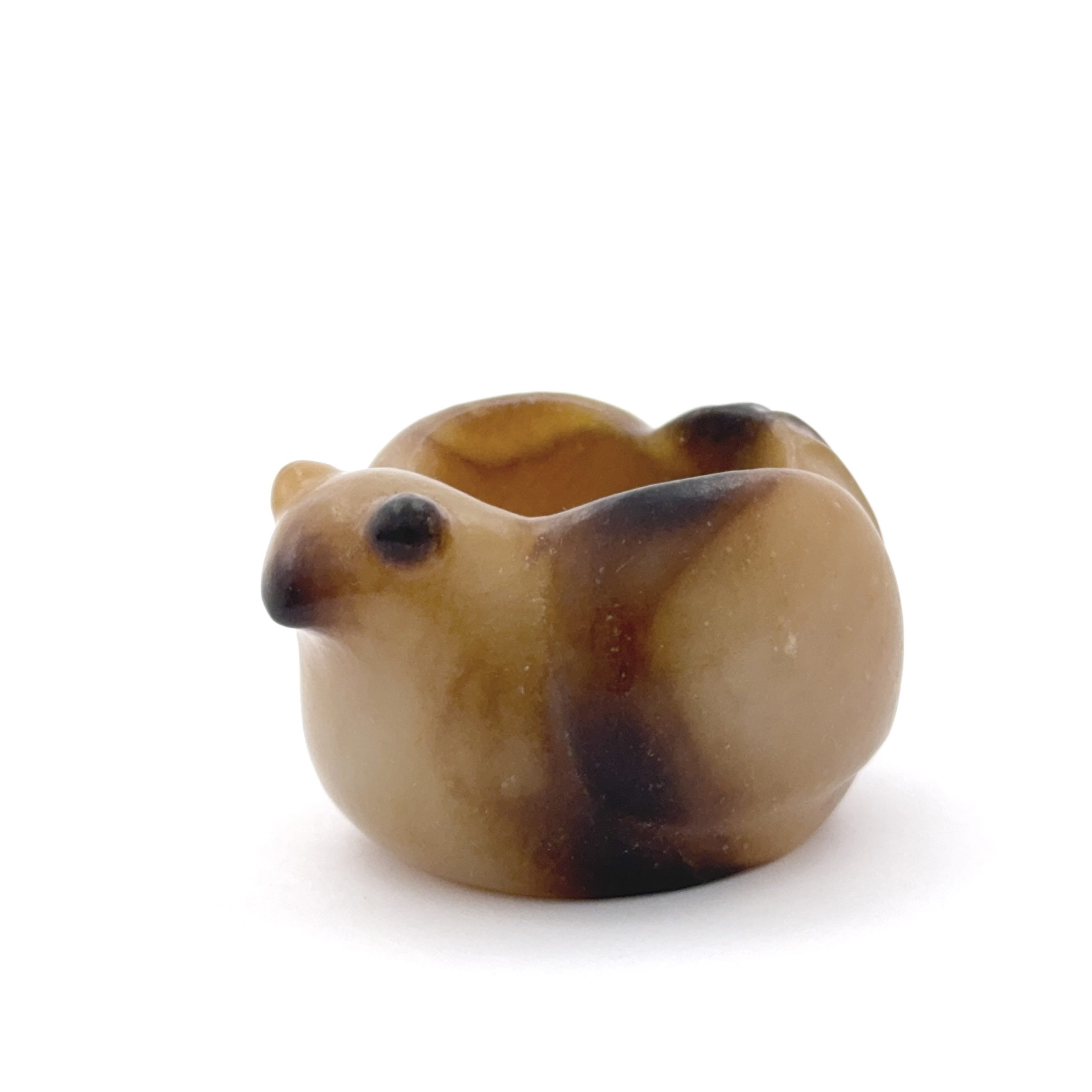 35277	古玉 鳥形 板指