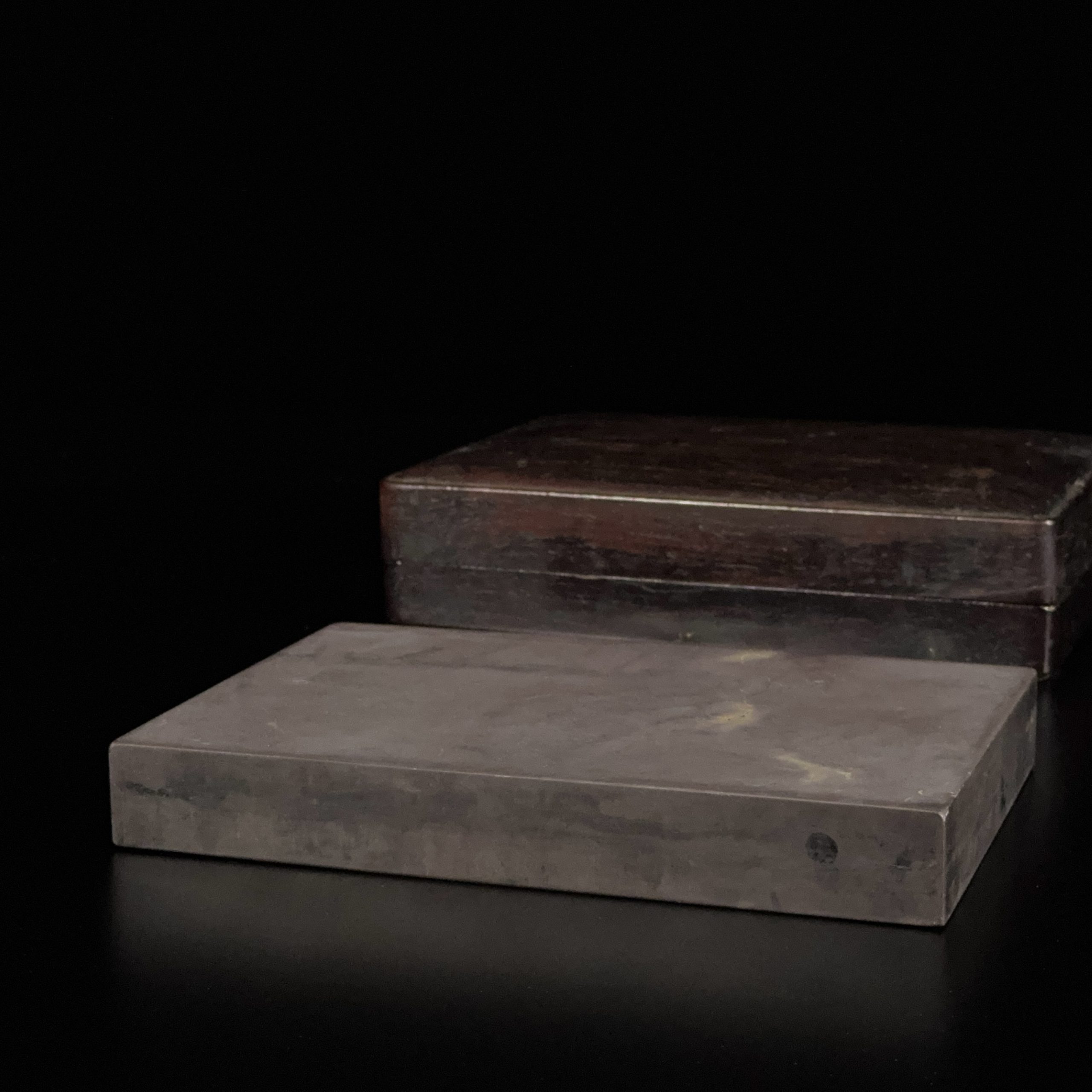 35293	「山陽」題 端渓板硯  Lot290～294同一収蔵家