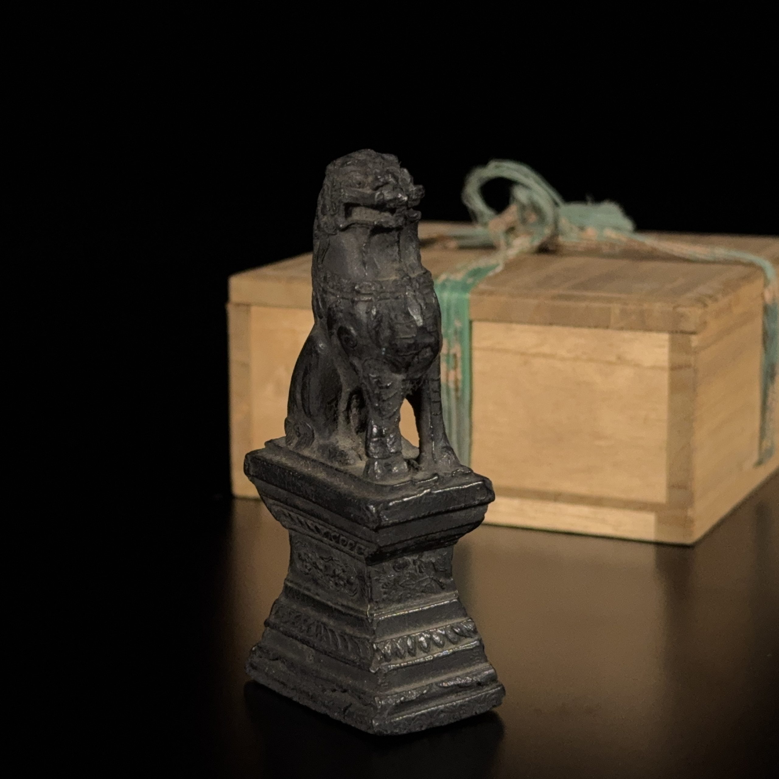 35298	清或早期 獅子型古墨