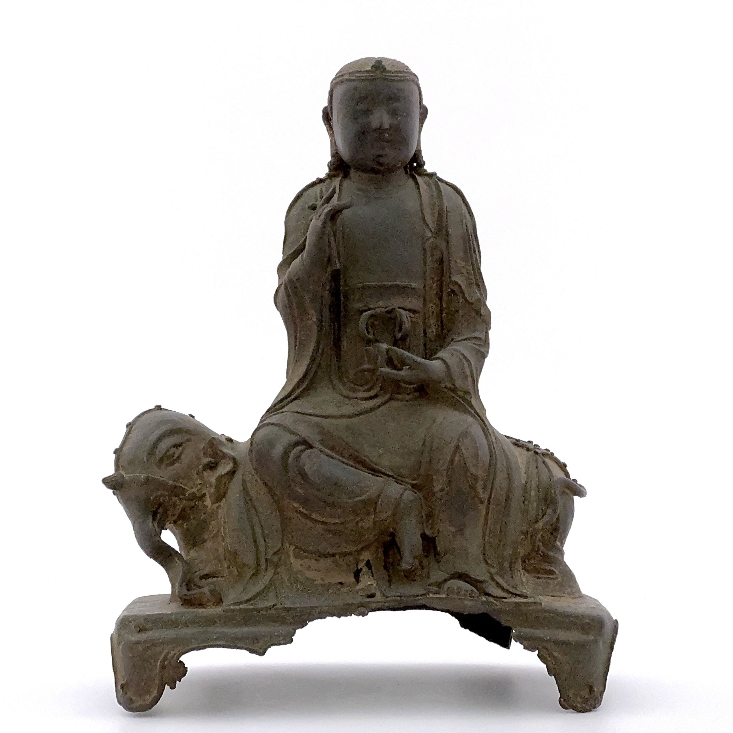 35312	明 銅漆彩 普賢菩薩像