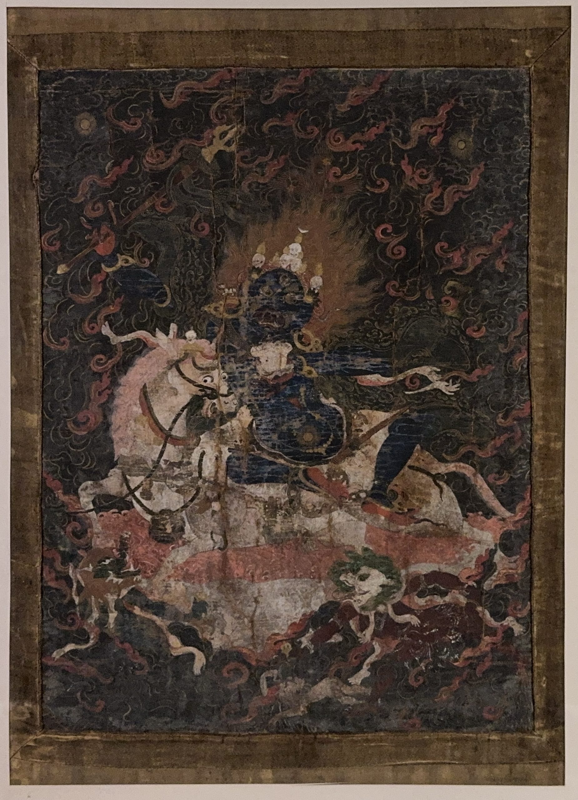 35675	十八世紀 唐卡額 計2件	 45×33㎝ 33×34㎝