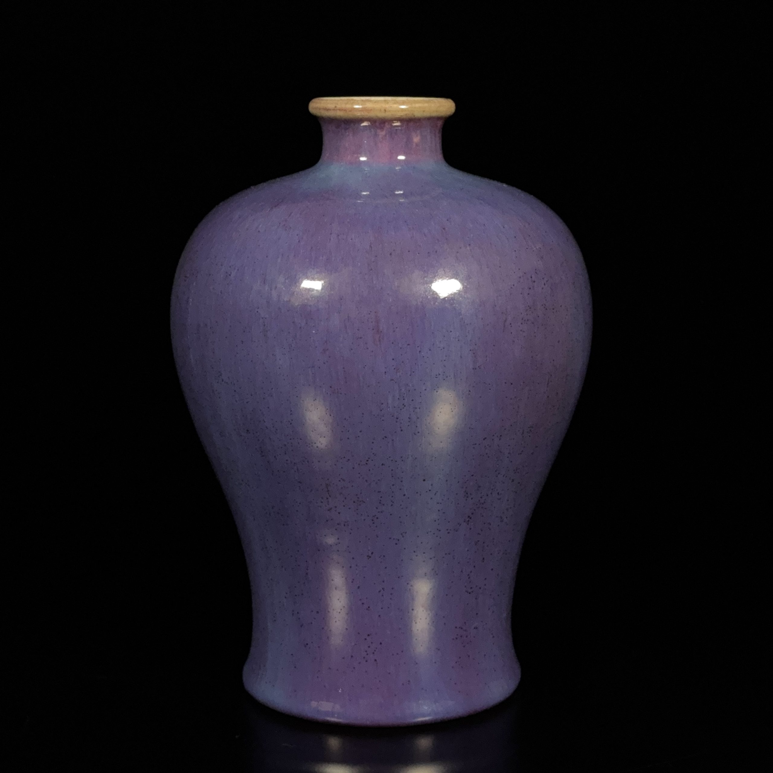 36012	清中期 窯変釉 梅瓶　