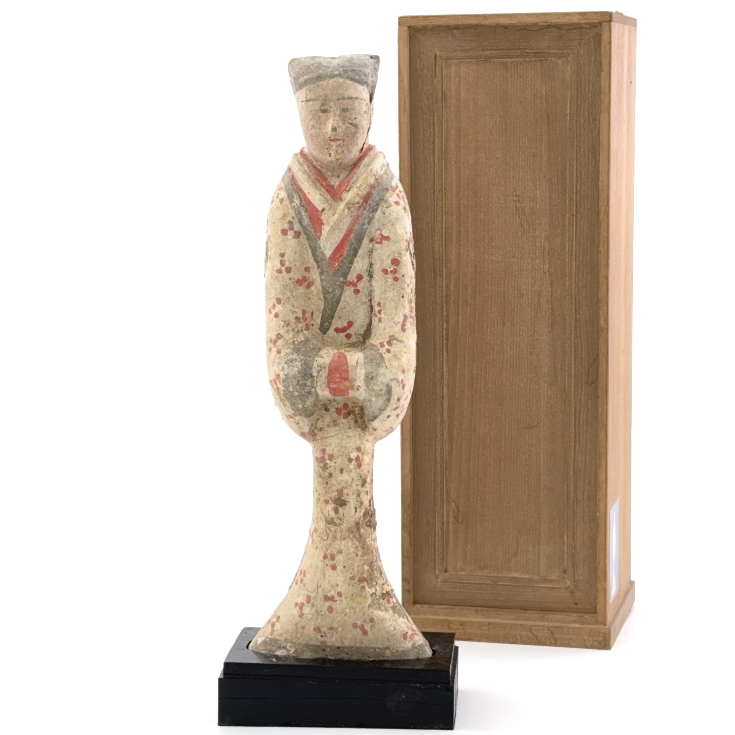 36151	漢 加彩 女人俑