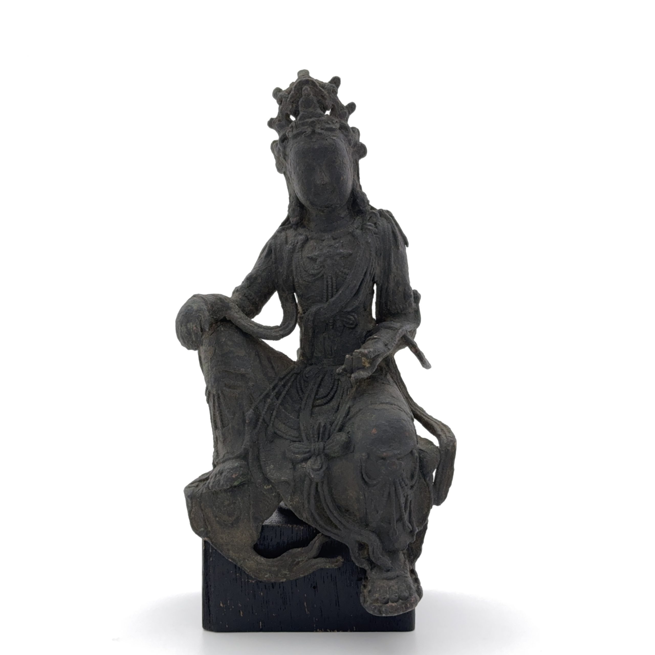 36156	明或早期 銅 観音半跏像