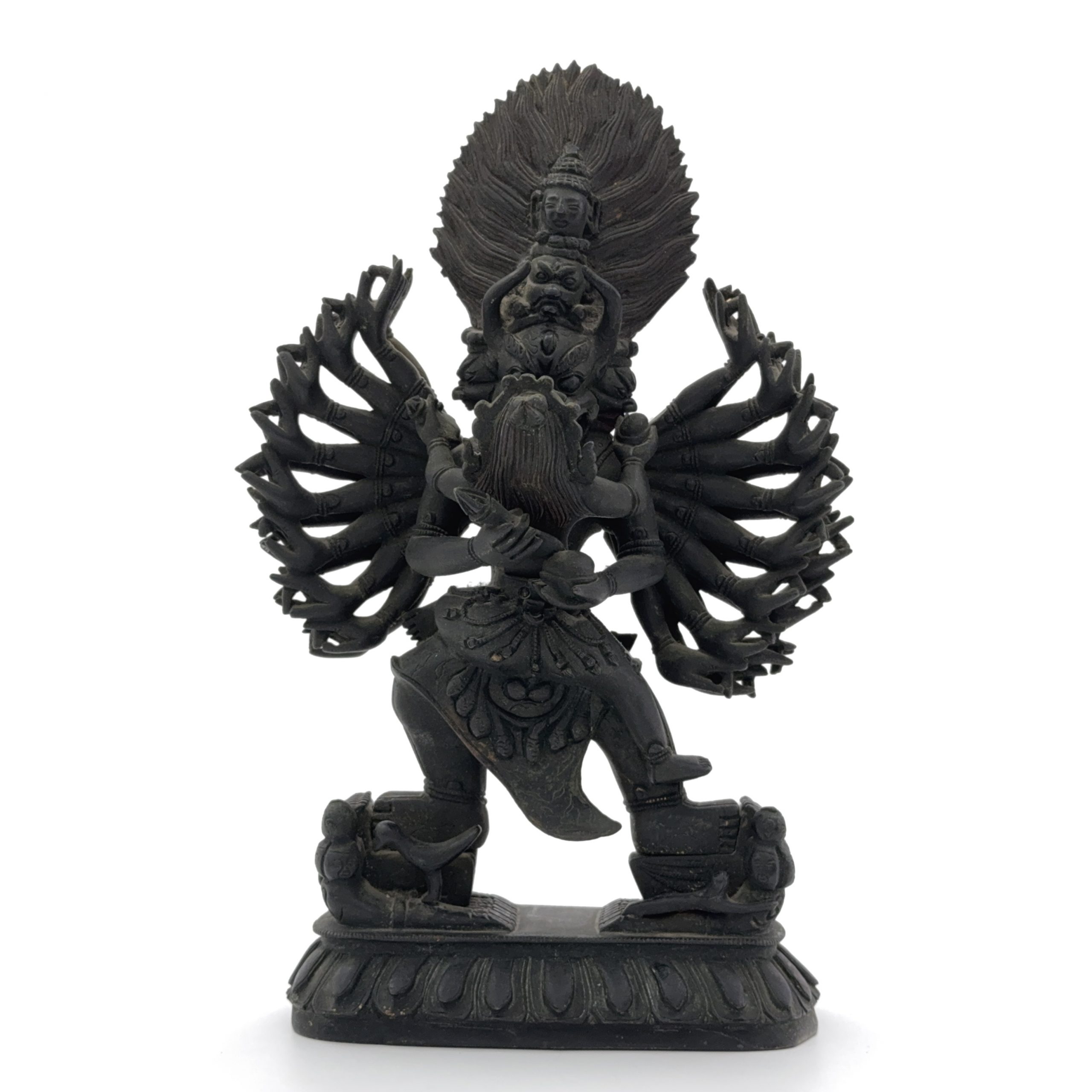 36172	在銘 十八世紀 銅 大威徳金剛