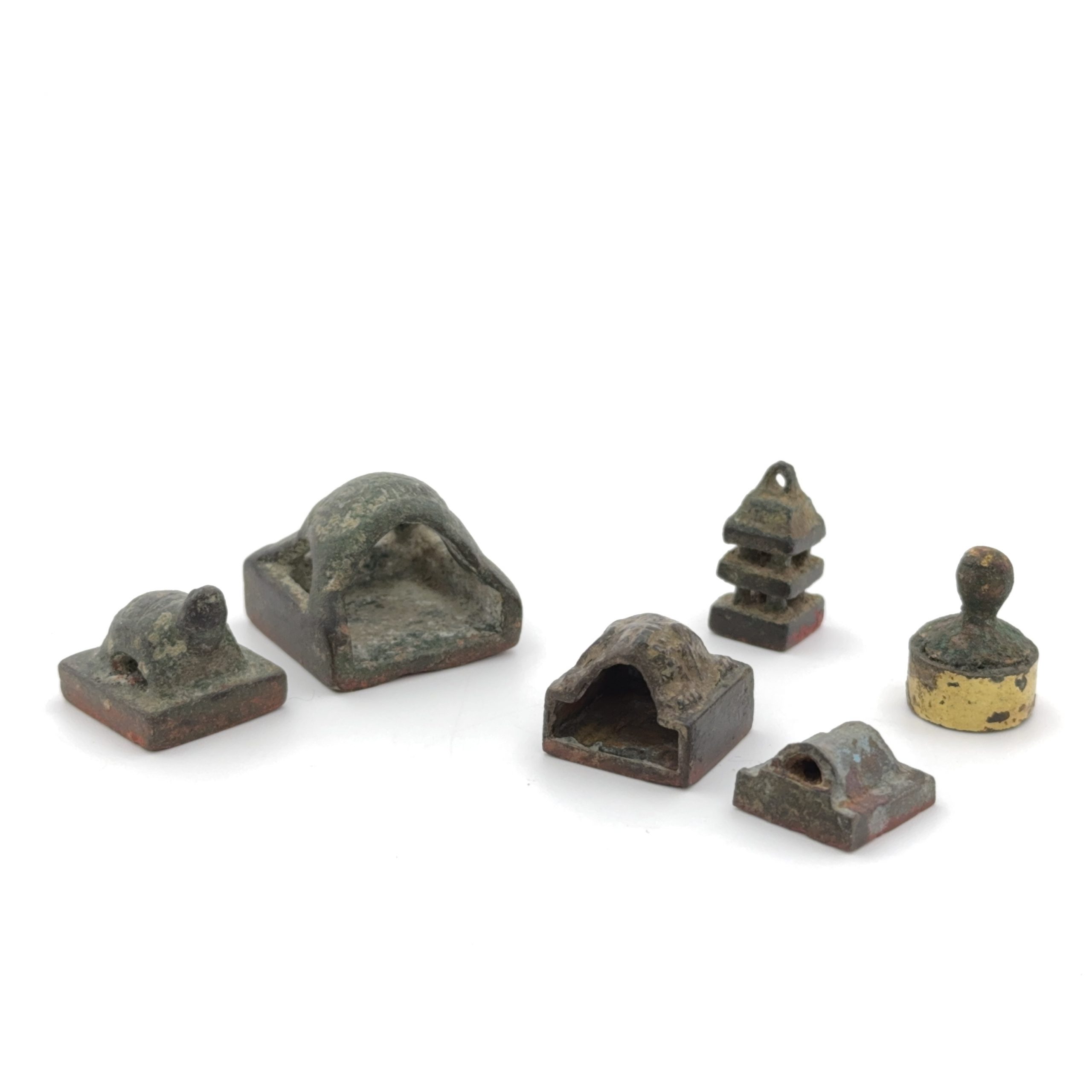 36216	青銅 亀形 印章等 計5件