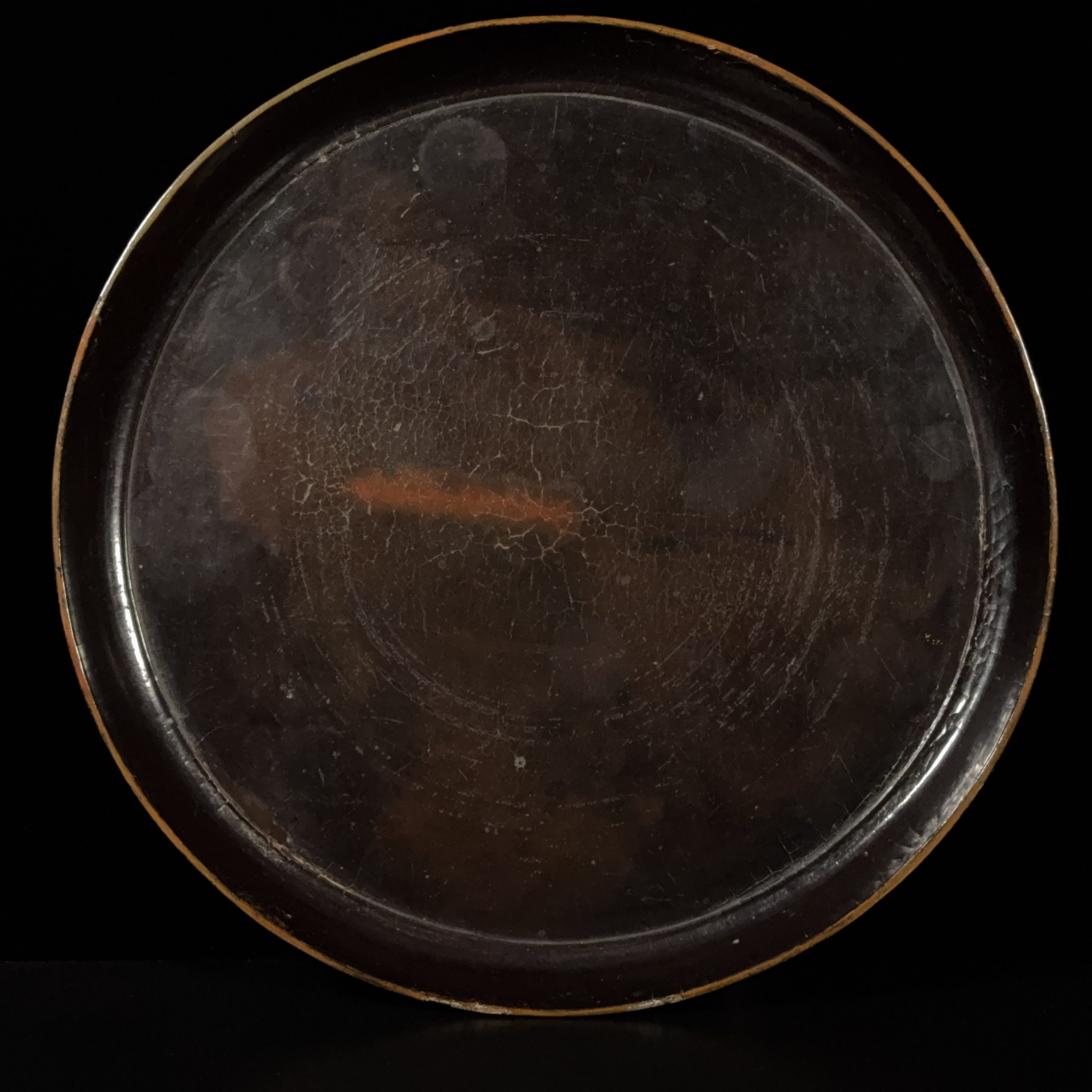 36235	明 黒漆 圓盆