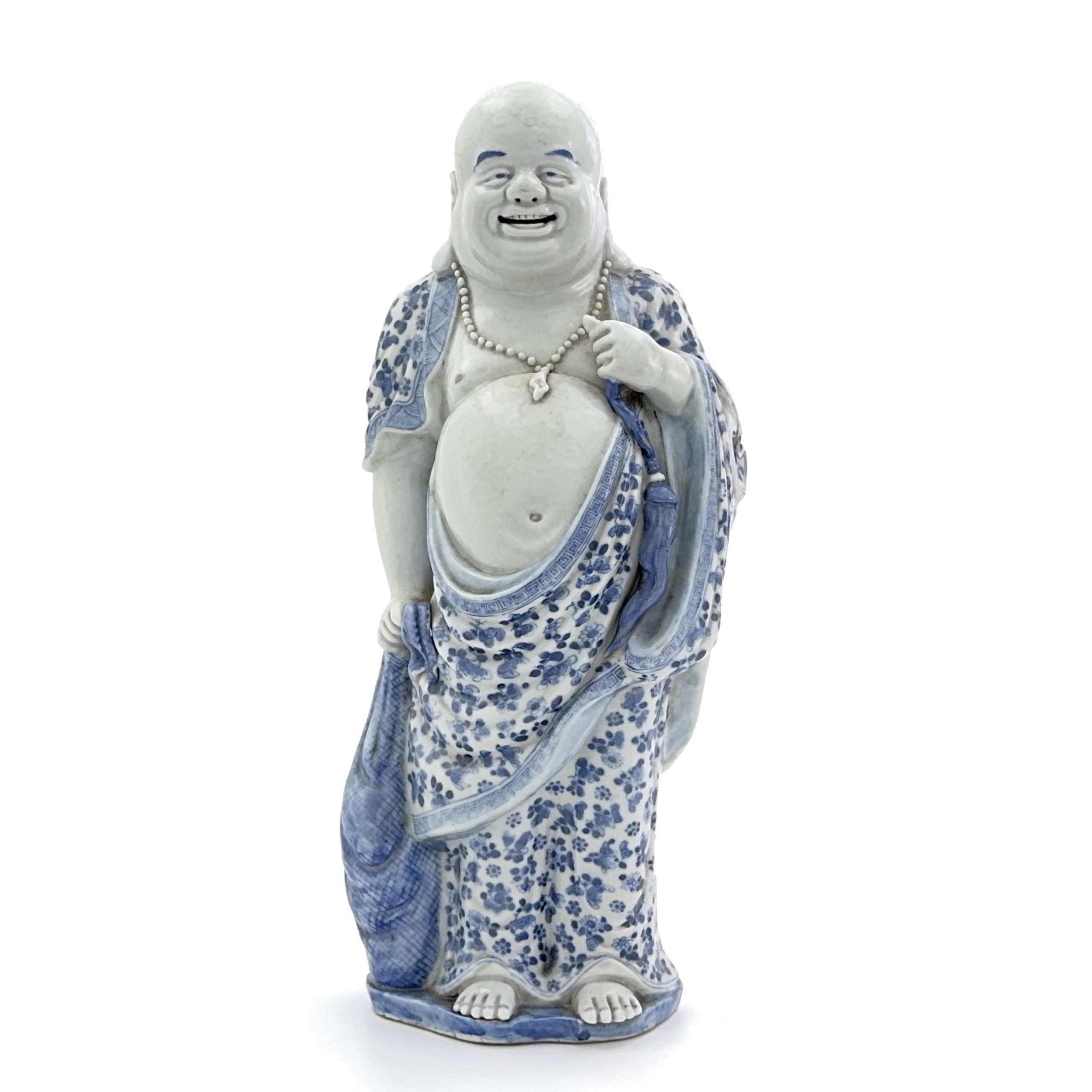 36262	清 青花 弥勒菩薩坐像