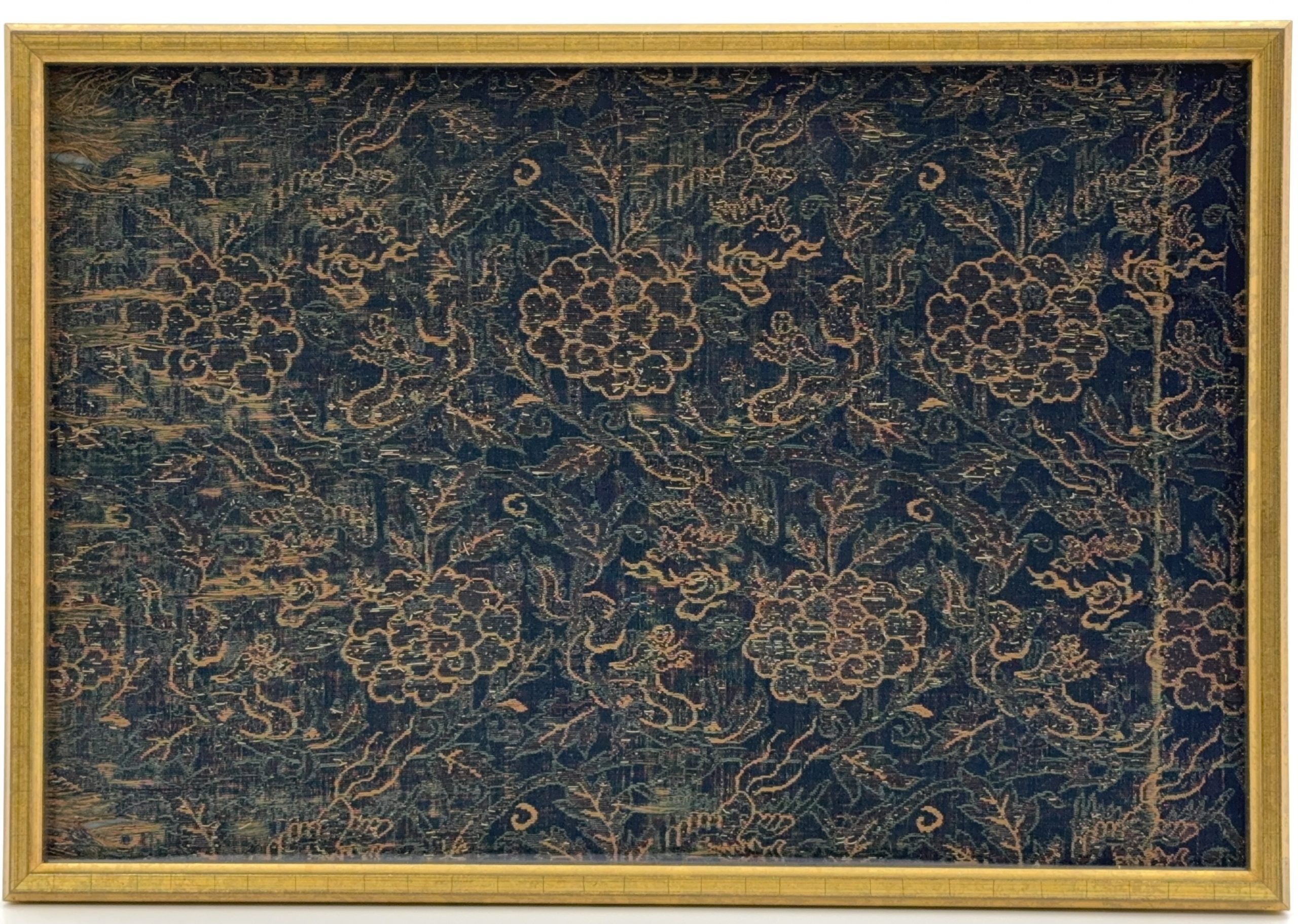 36271	明 鳳龍紋 錦 額	 28×42.5㎝