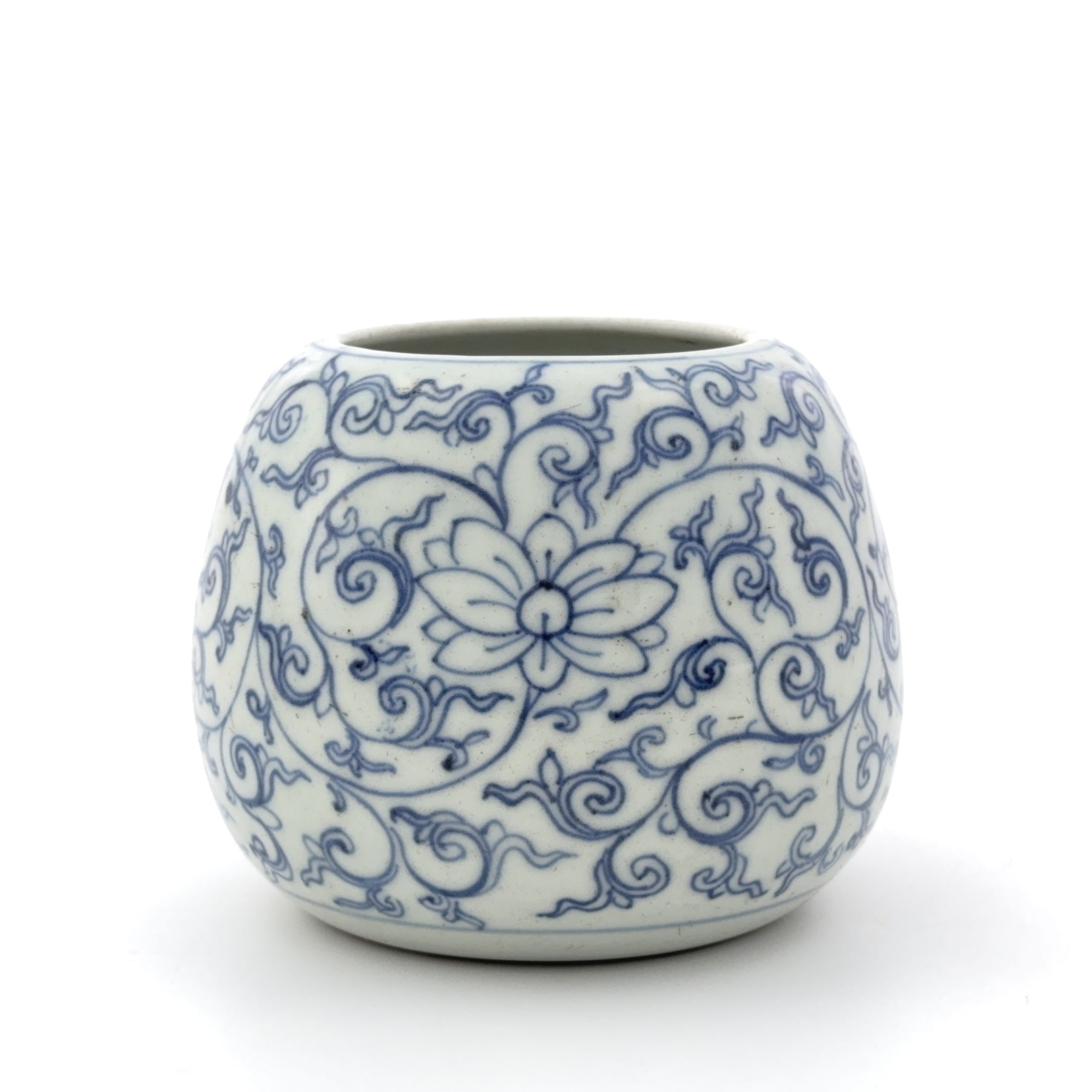 36040	清 青花 花図 瓶	　