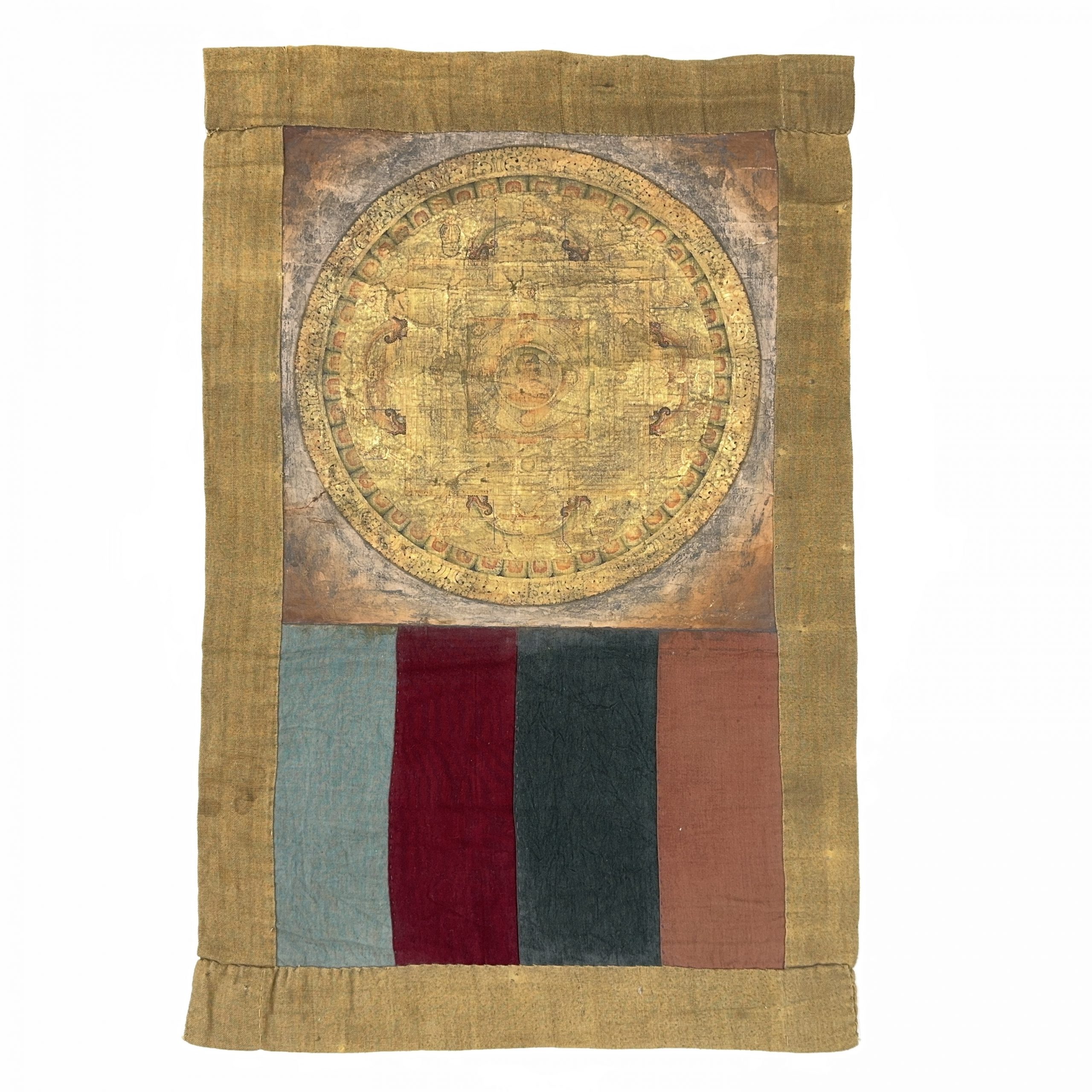 36522	十八世紀 唐卡 鏡心	32×31.5㎝