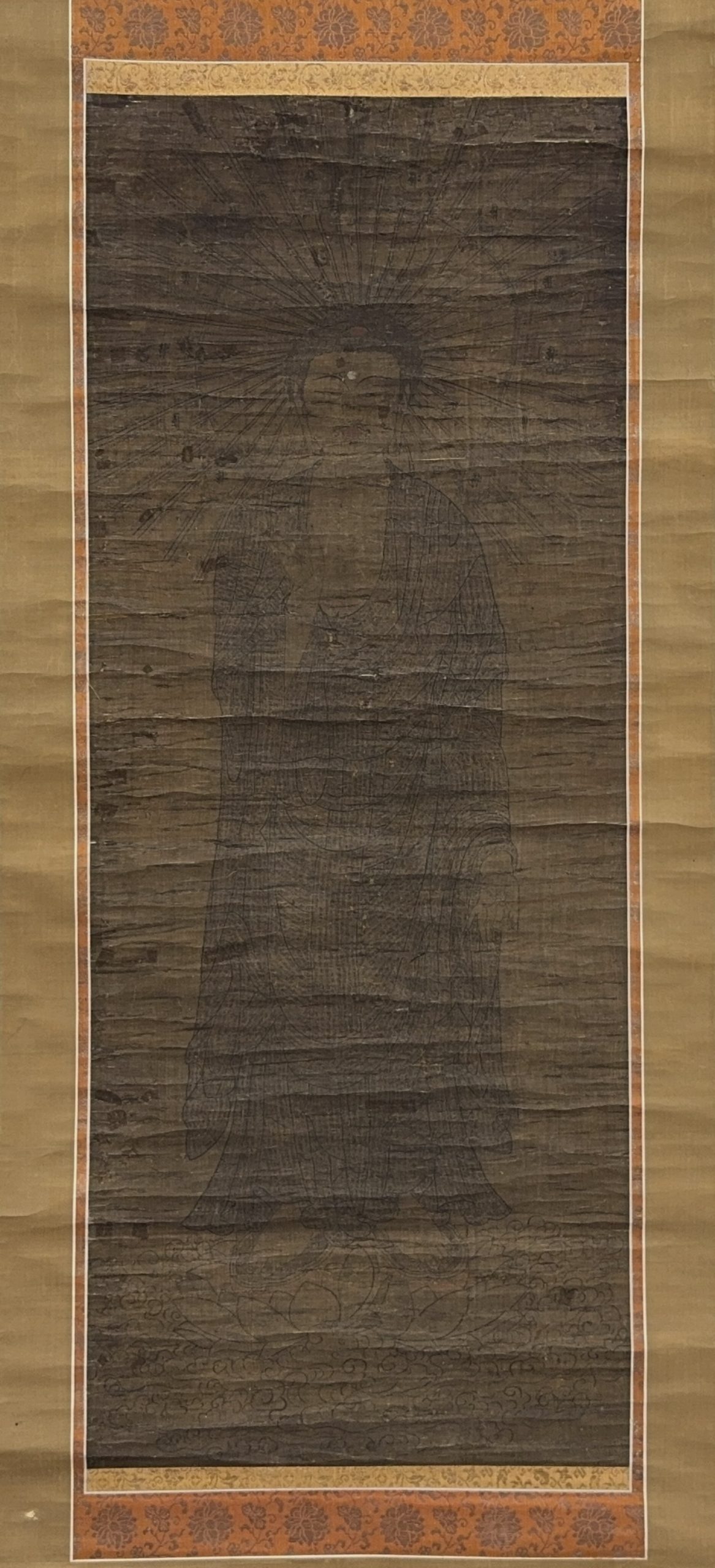 36605	唐 佛画 軸	102×41㎝