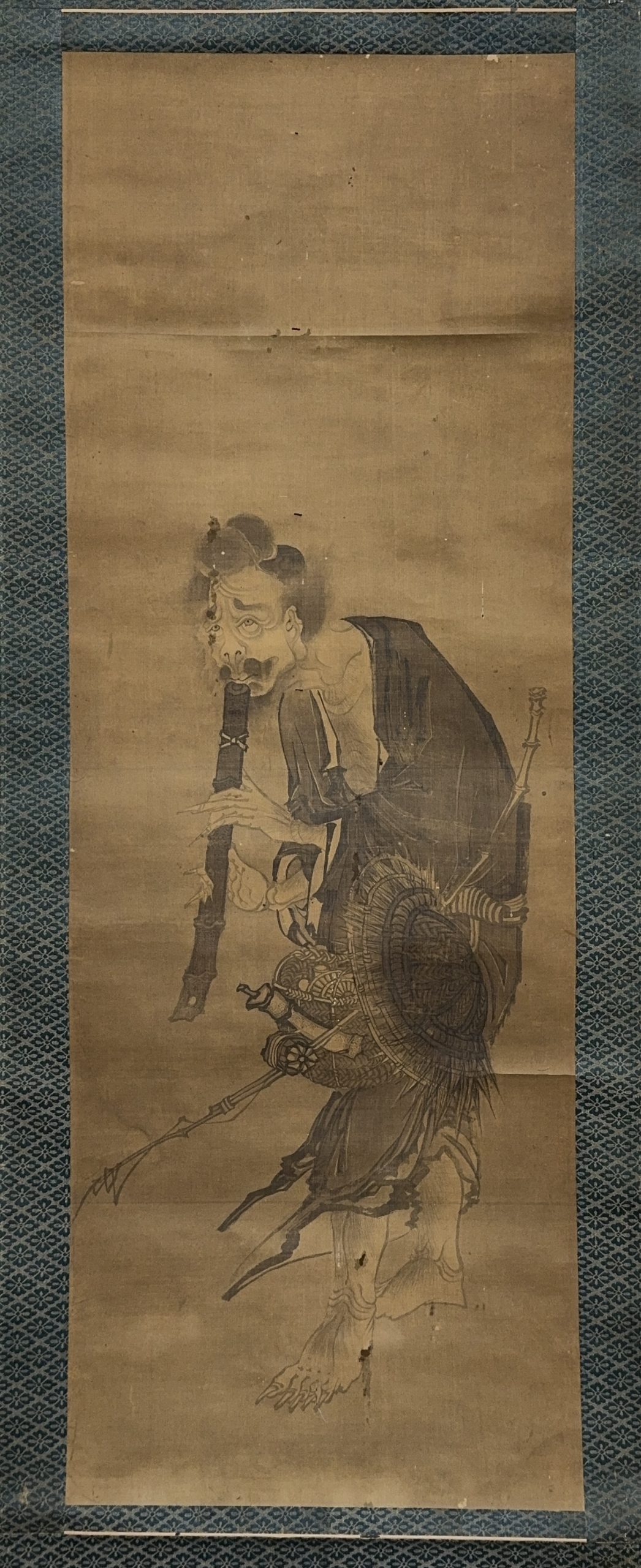 36637	古画 人物図 軸	89×31㎝