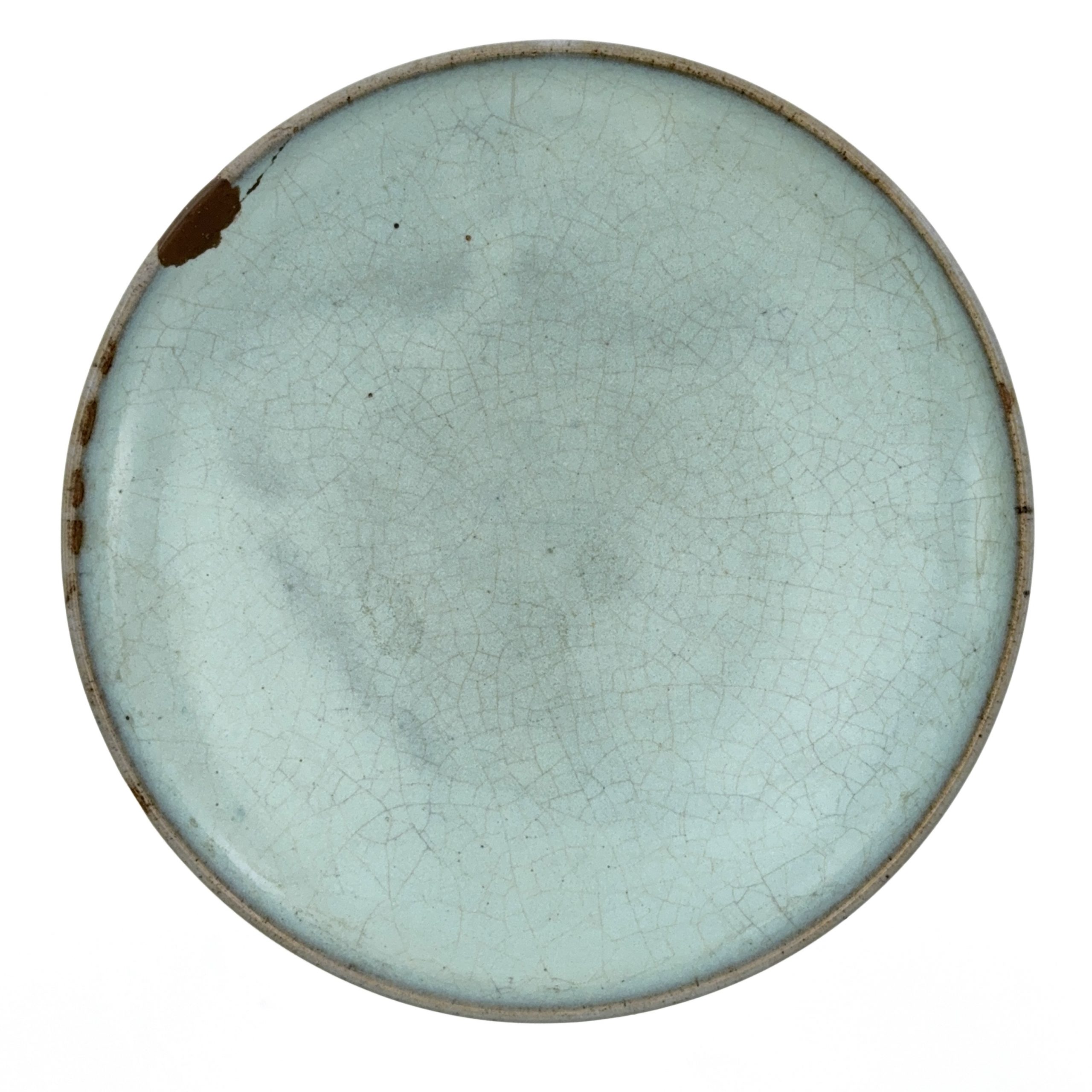 36066	元 鈞窯 天藍釉 盤	　