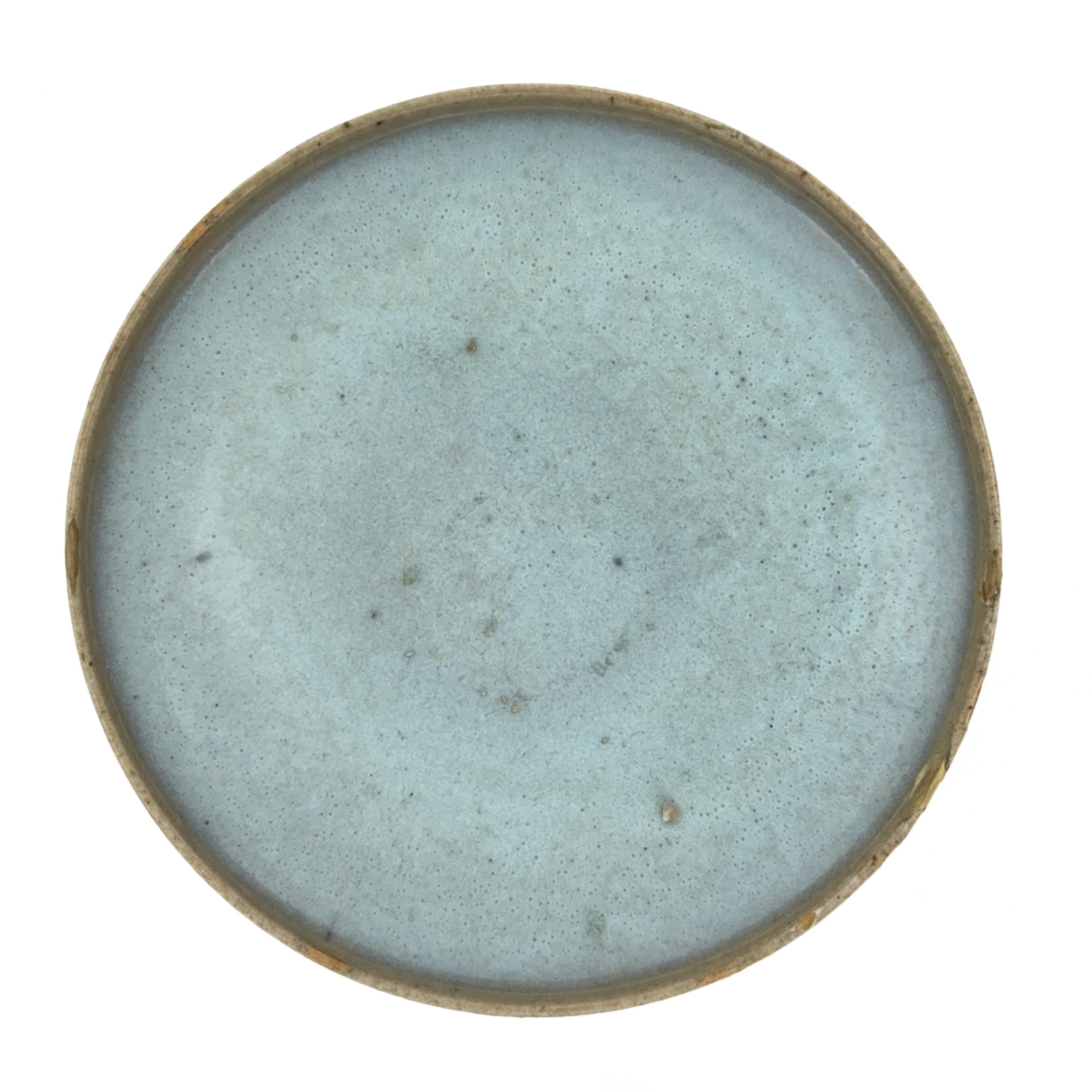 36071	元 鈞窯 天藍釉 盤　