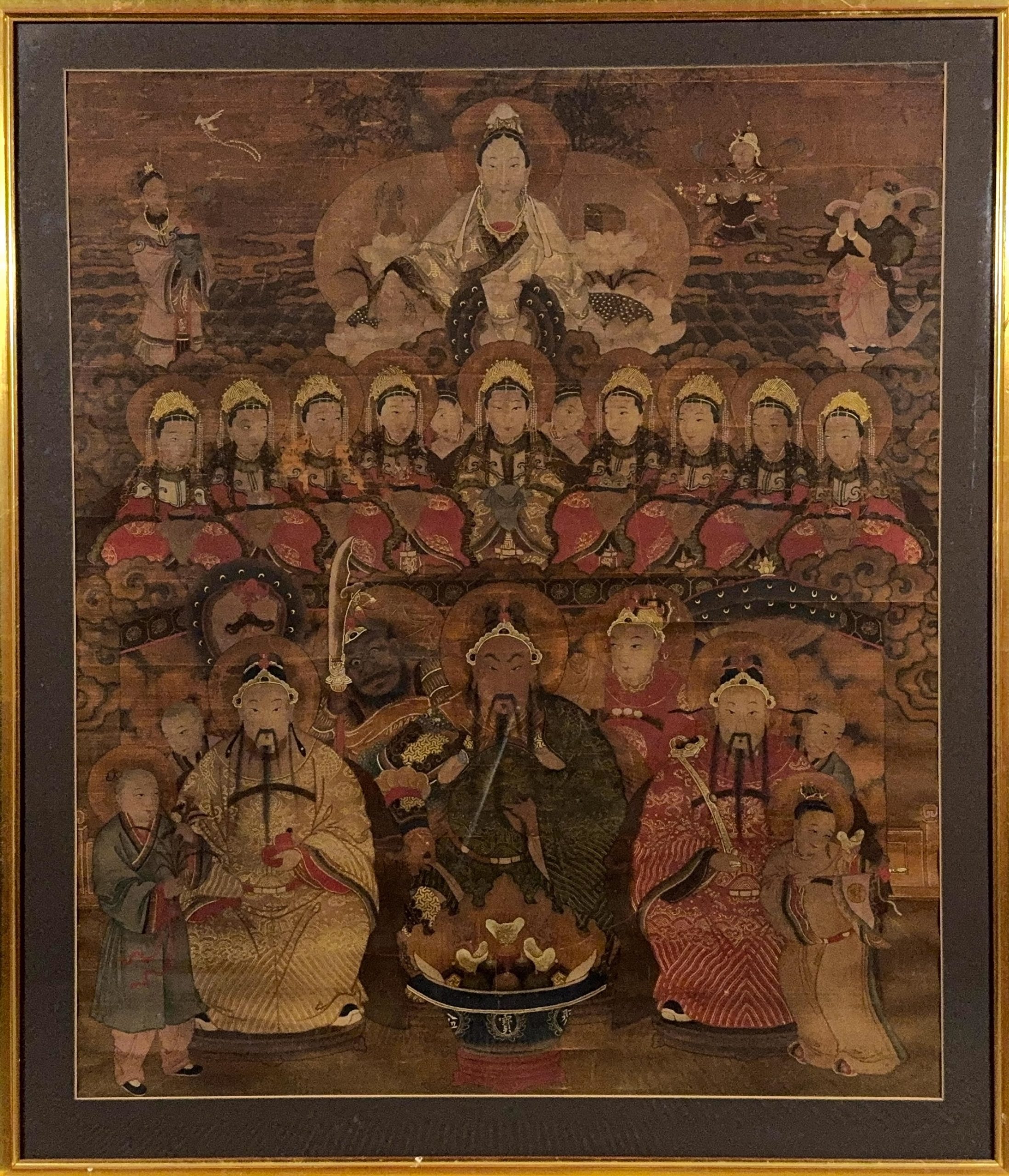 37526	清或早期 佛画 額	70.5×59.5㎝
