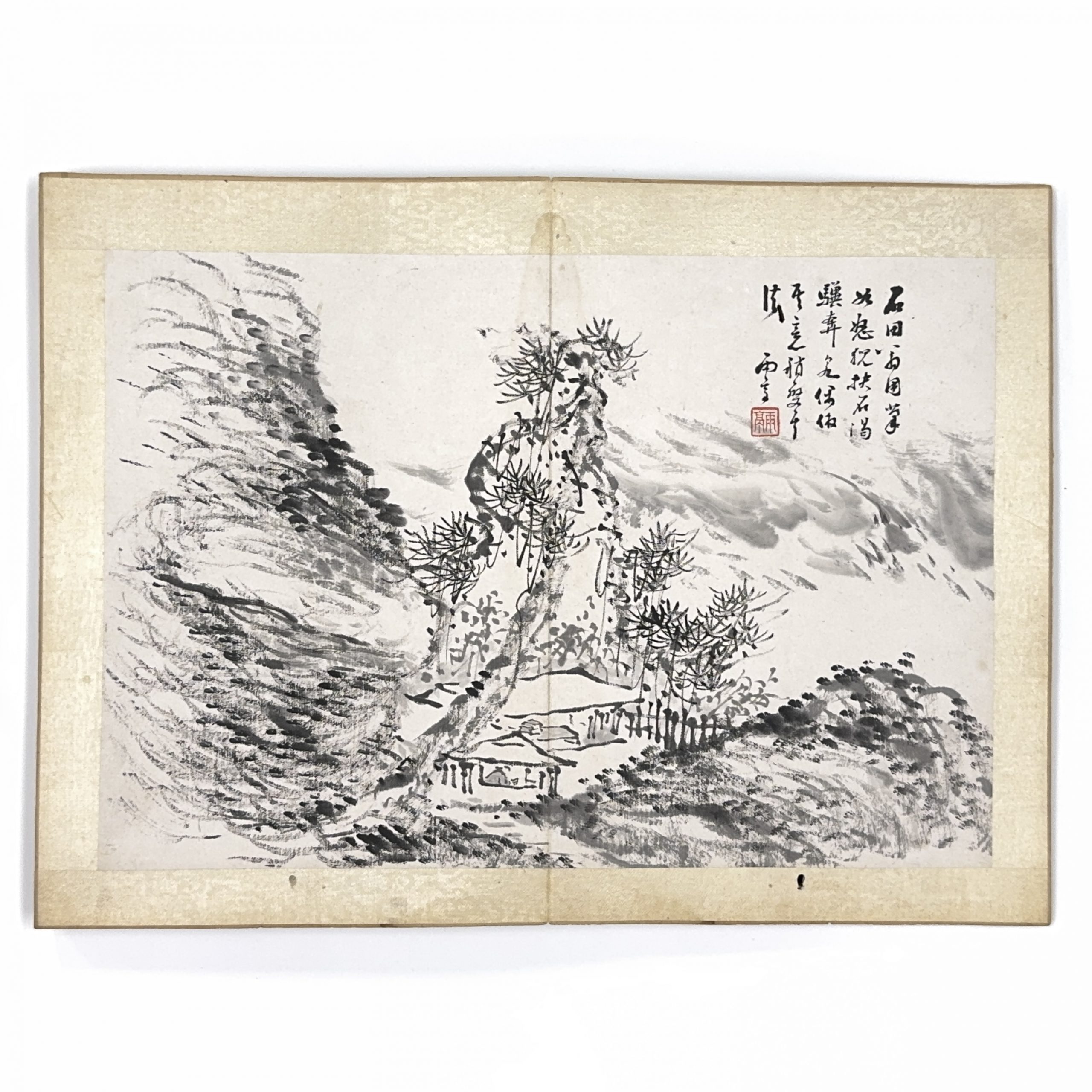 37590	「徐雨亭」画 山水図冊 全十二図	24.5×35.5㎝