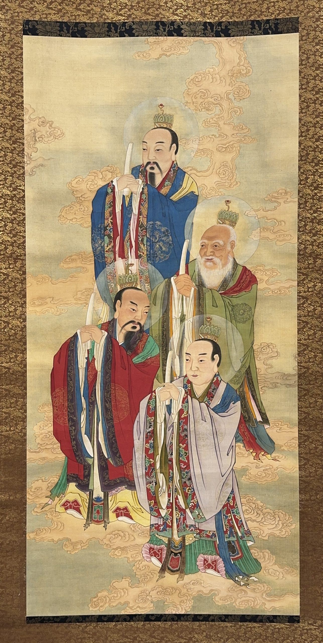 37611	古画 人物図 軸	138×64.5㎝