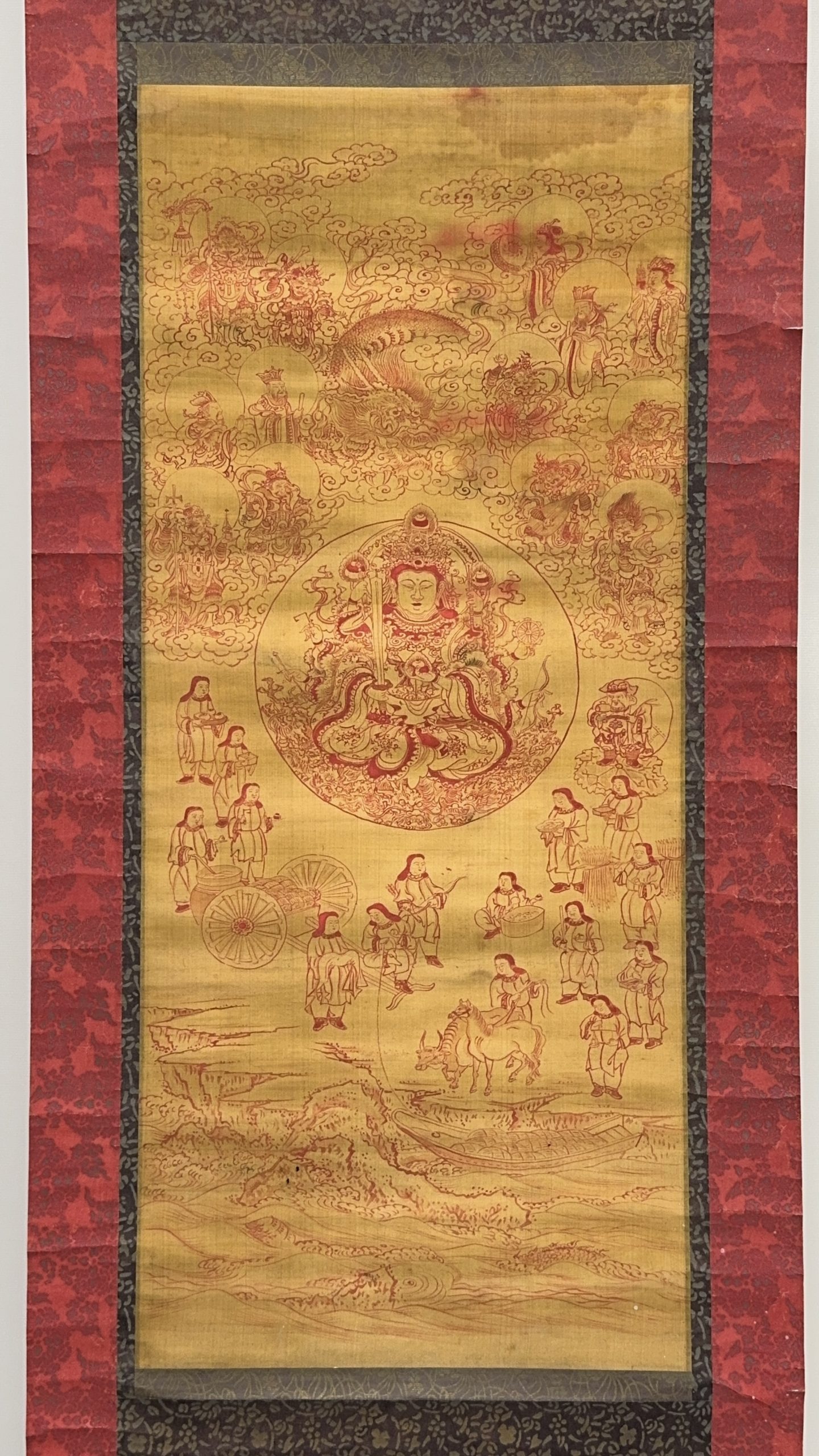 37641	古画 佛画 軸	72×31㎝
