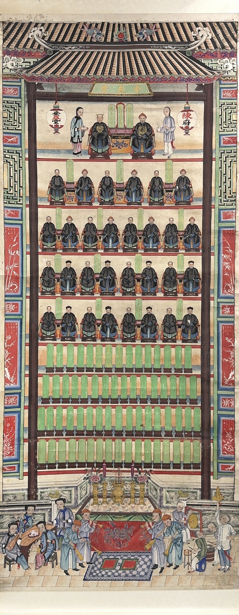 37673	肖像図 軸	233×96.5㎝